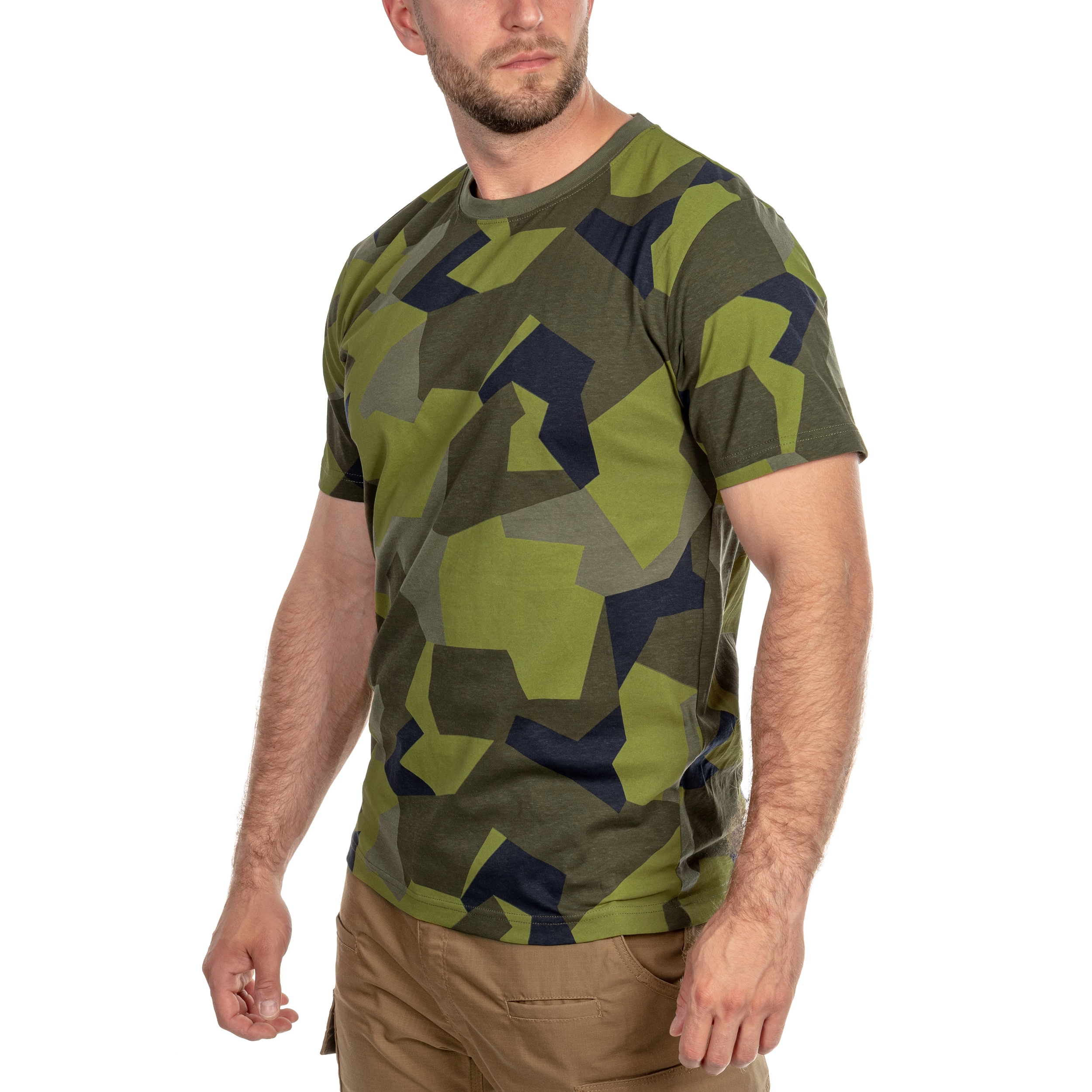 Футболка T-shirt Brandit - Swedish Camo M90