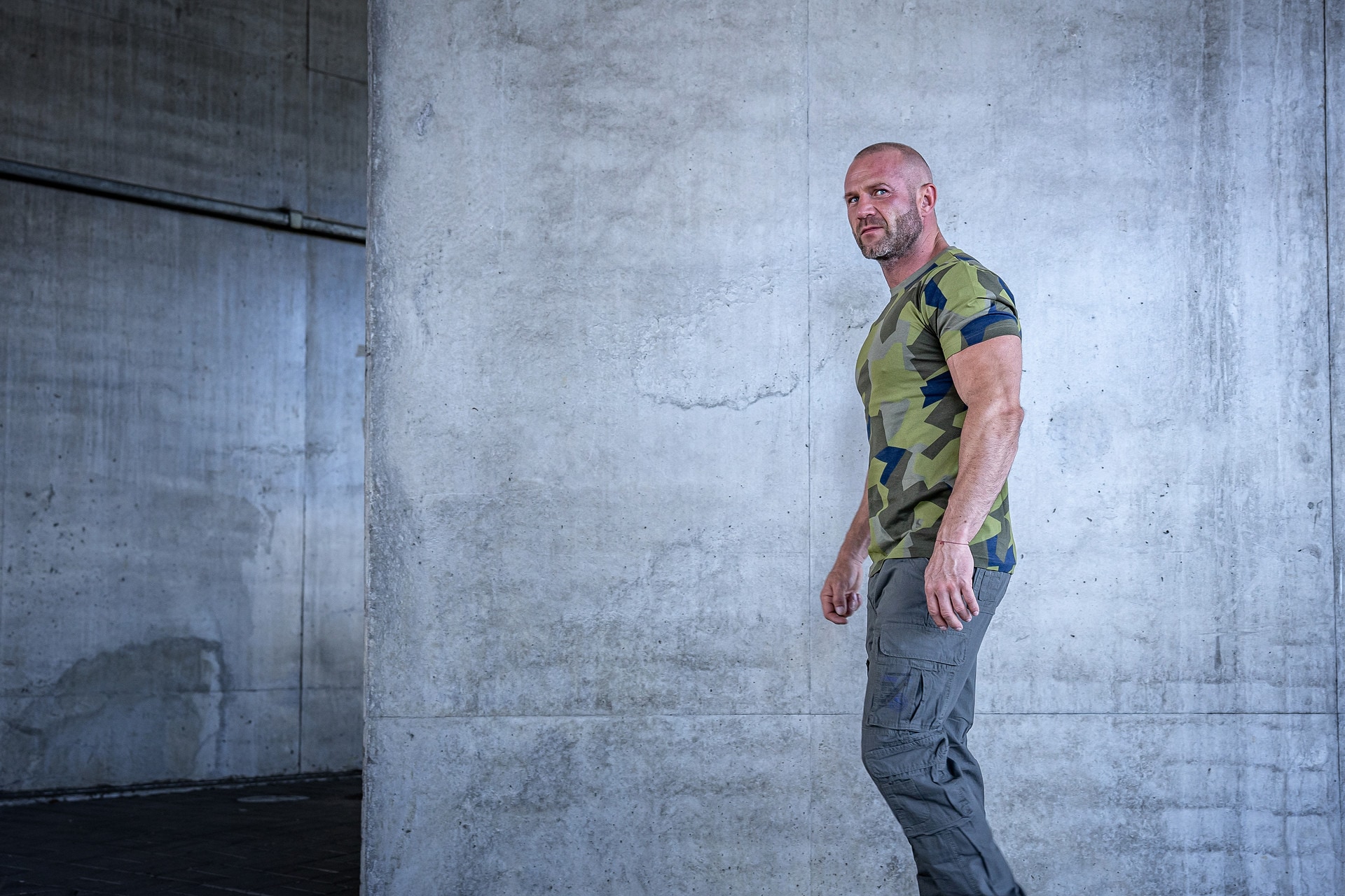 Koszulka T-shirt Brandit - Swedish Camo M90