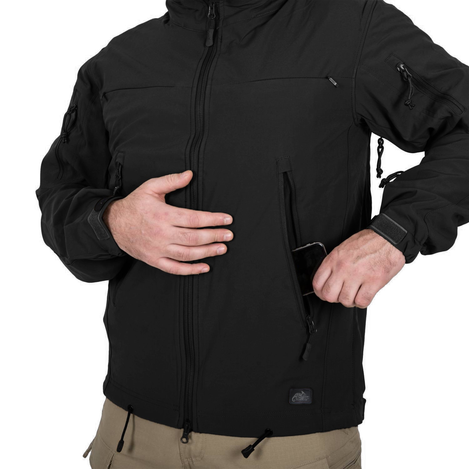 Kurtka Helikon-Tex Cougar Softshell Windblocker QSA HID - Black