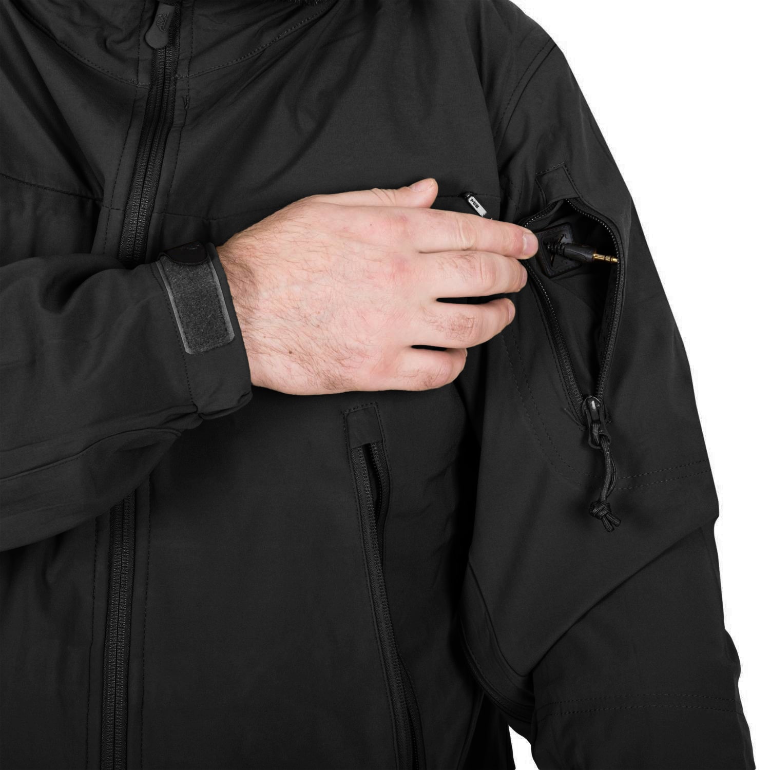 Kurtka Helikon-Tex Cougar Softshell Windblocker QSA HID - Black