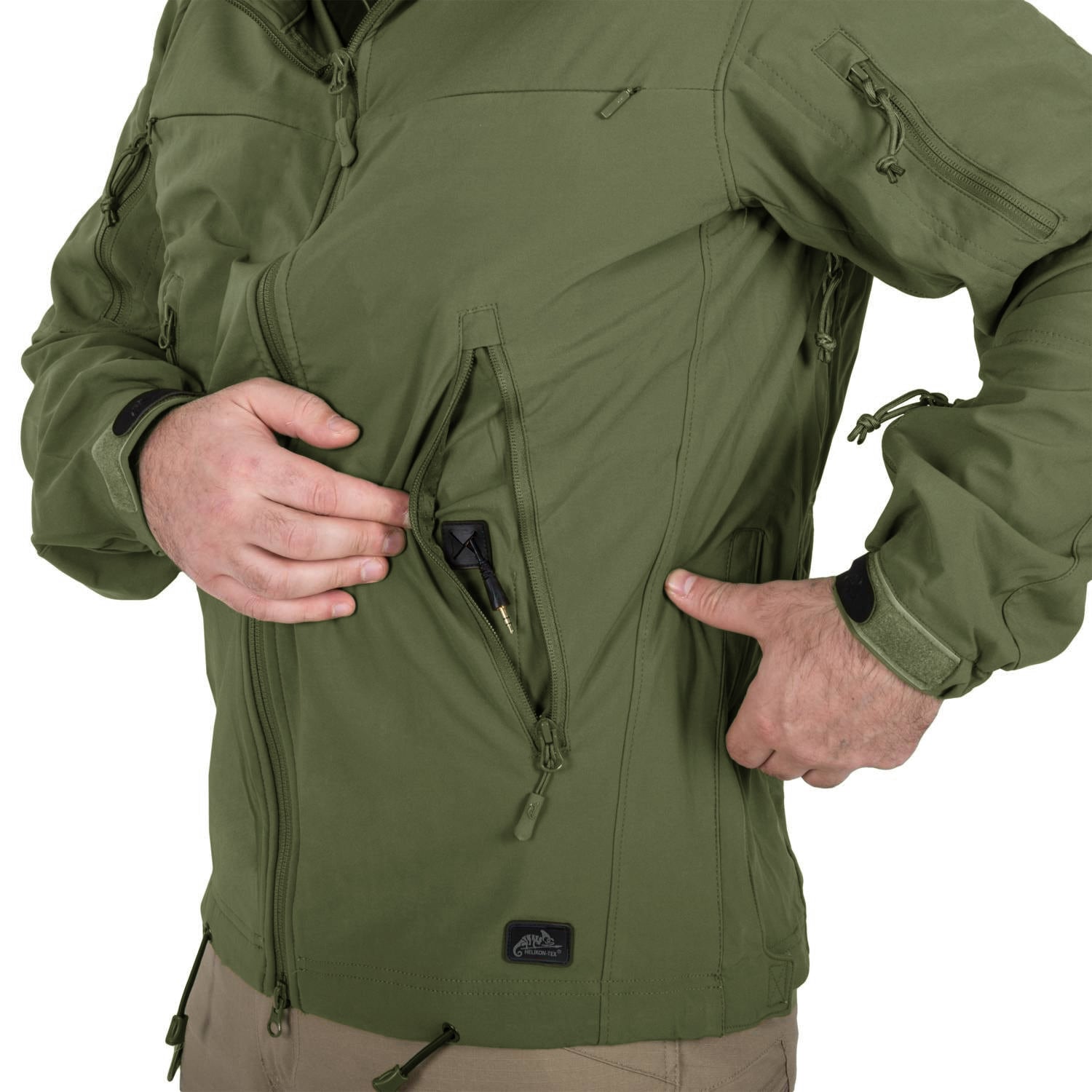 Kurtka Helikon Cougar Softshell Windblocker QSA HID - Olive Green