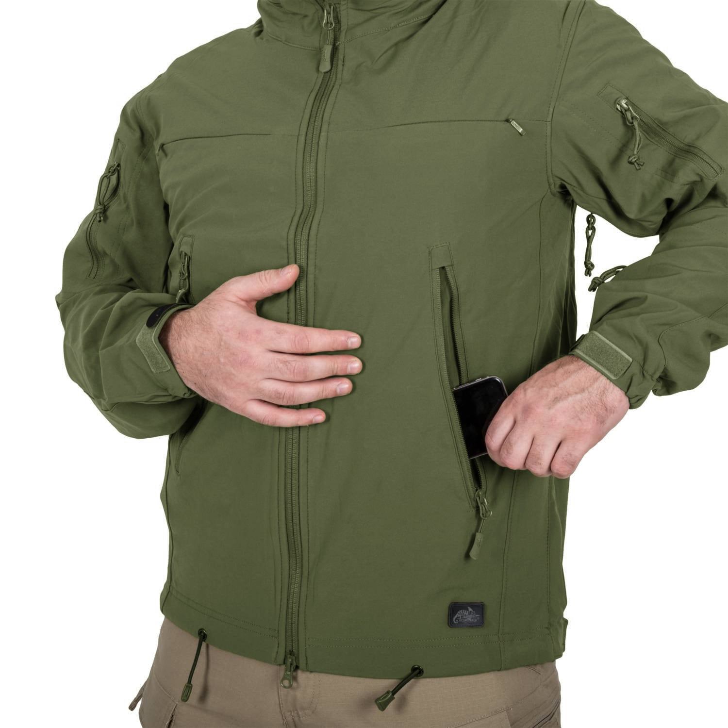 Kurtka Helikon Cougar Softshell Windblocker QSA HID - Olive Green