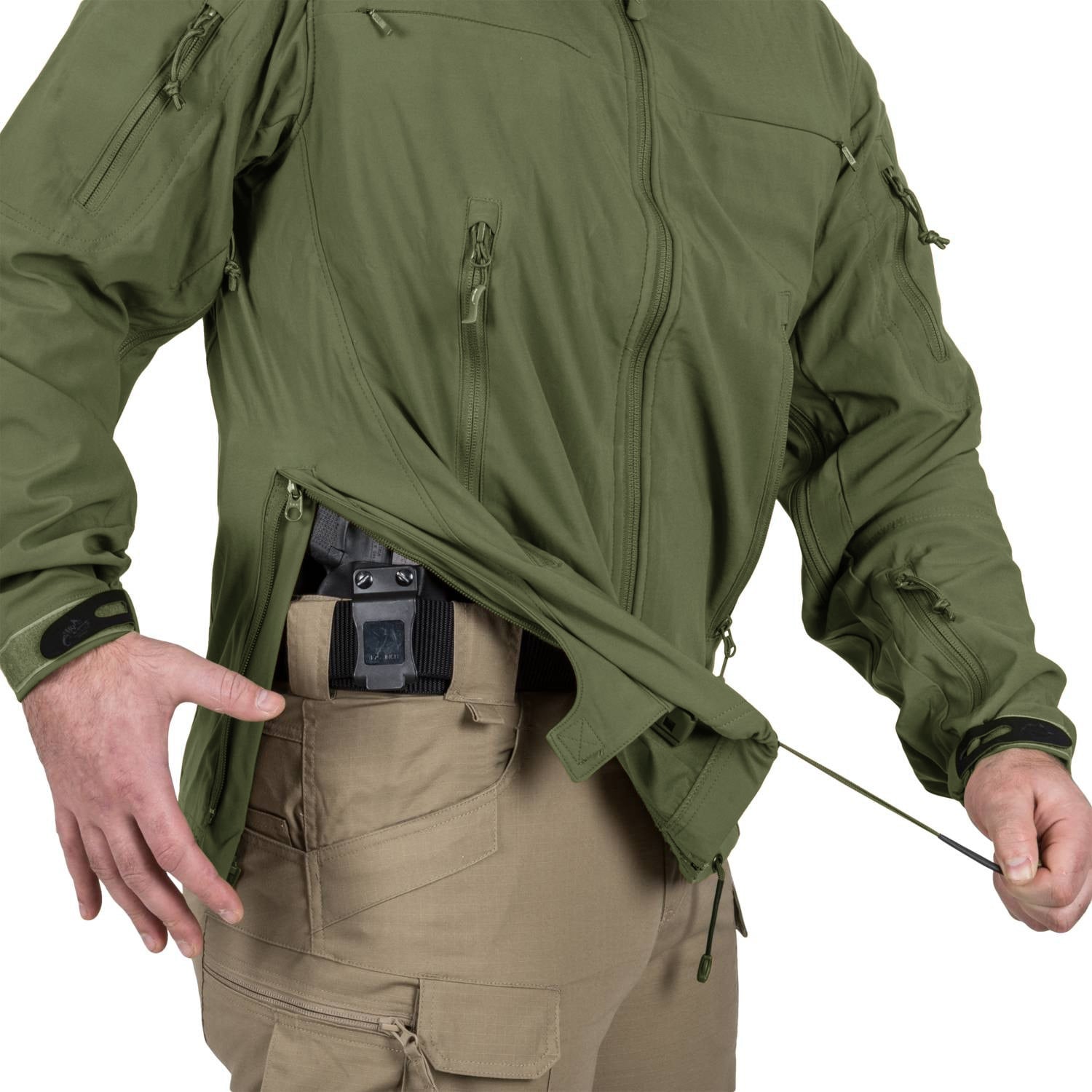 Kurtka Helikon Cougar Softshell Windblocker QSA HID - Olive Green