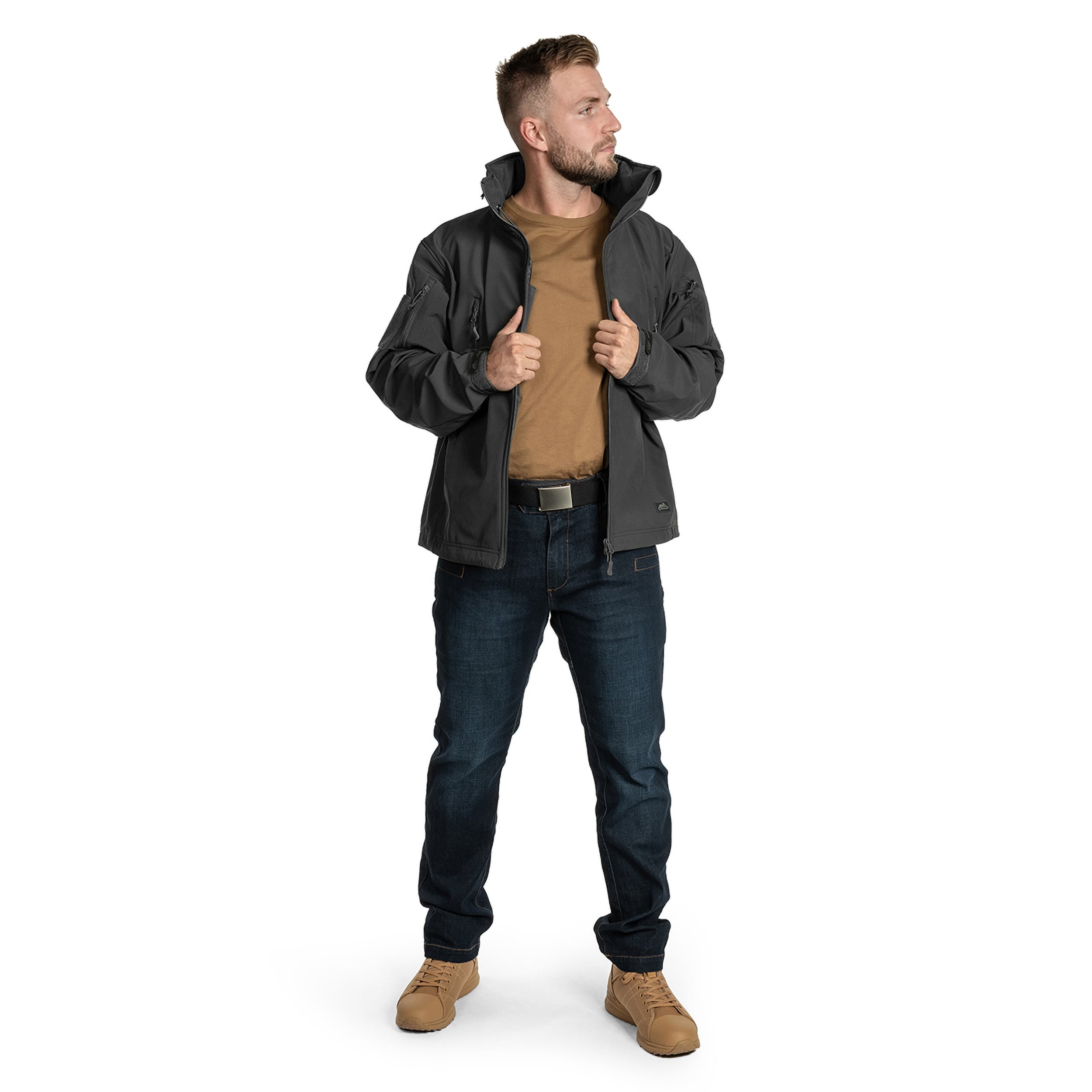 Kurtka Helikon-Tex Gunfighter Softshell Shark Skin Windblocker - Black