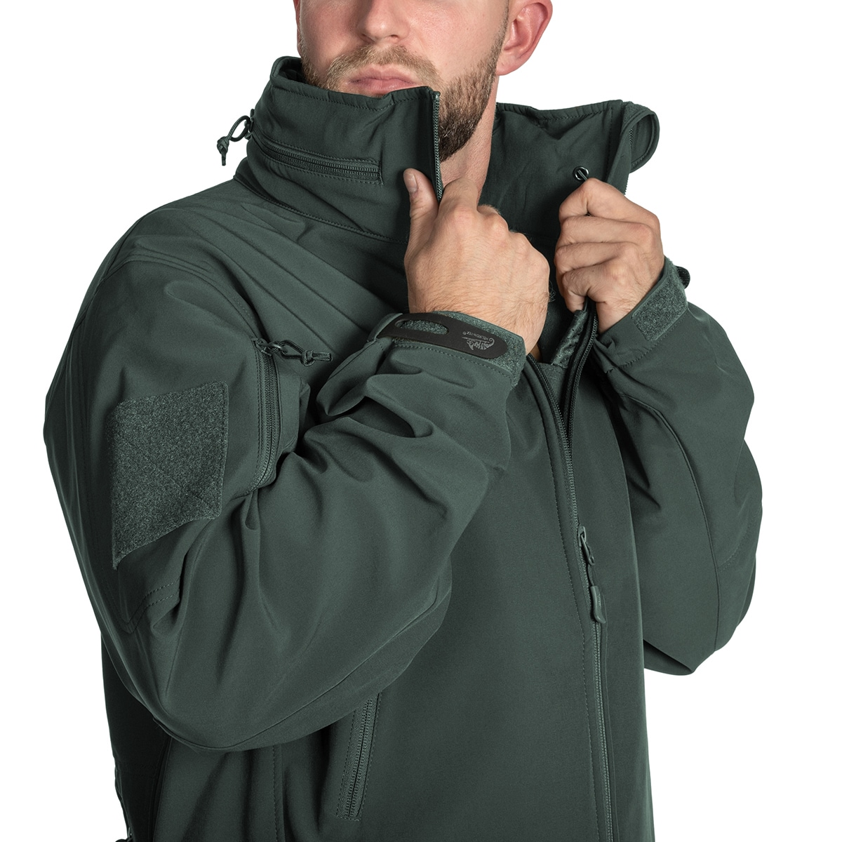 Kurtka Helikon-Tex Gunfighter Softshell Shark Skin Windblocker - Jungle Green