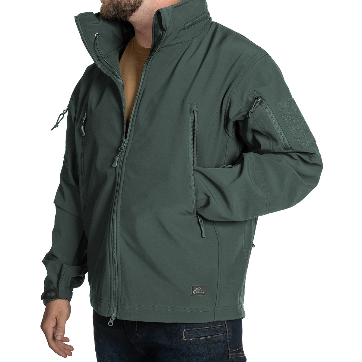 Kurtka Helikon-Tex Gunfighter Softshell Shark Skin Windblocker - Jungle Green
