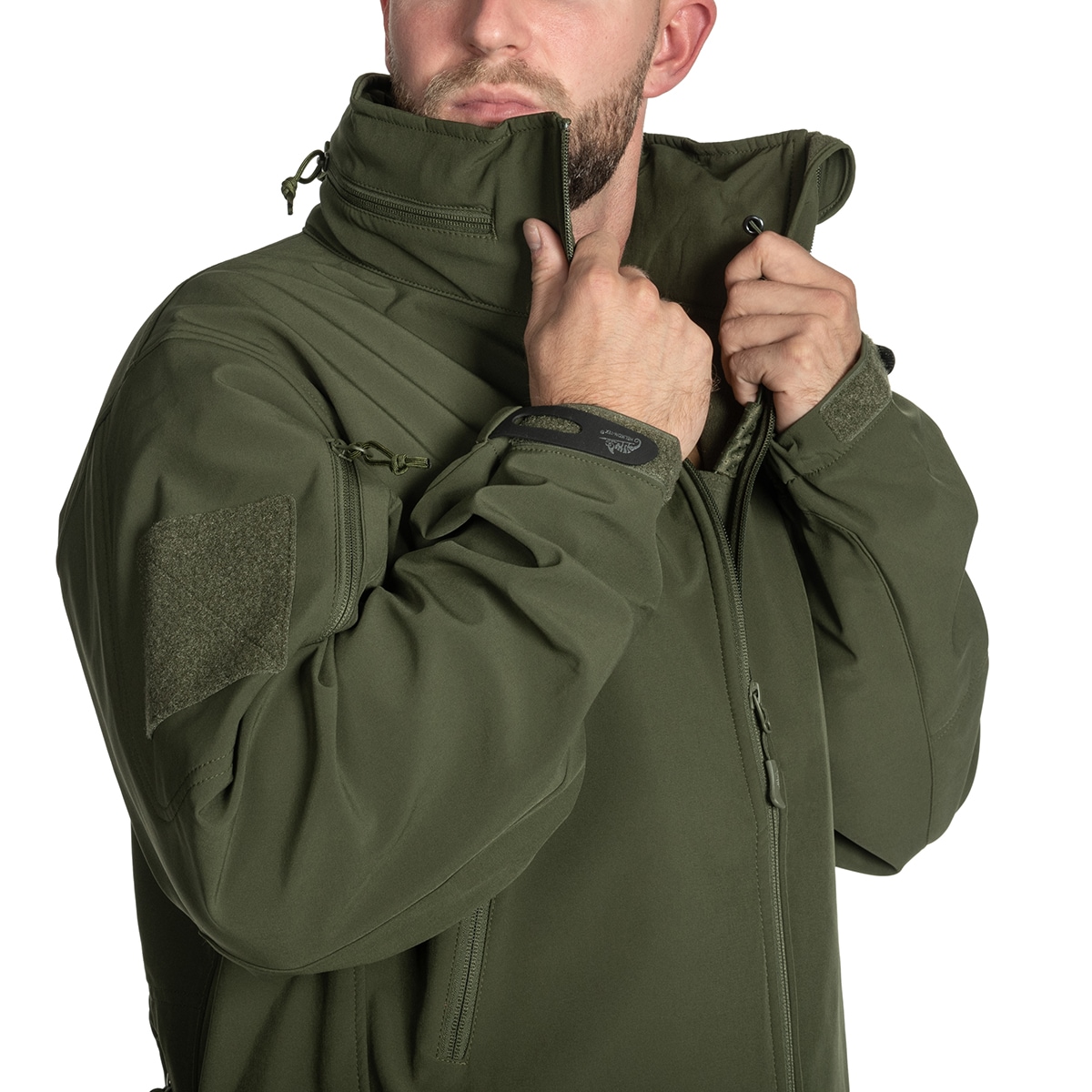 Kurtka Helikon-Tex Gunfighter Softshell Shark Skin Windblocker - Olive Green
