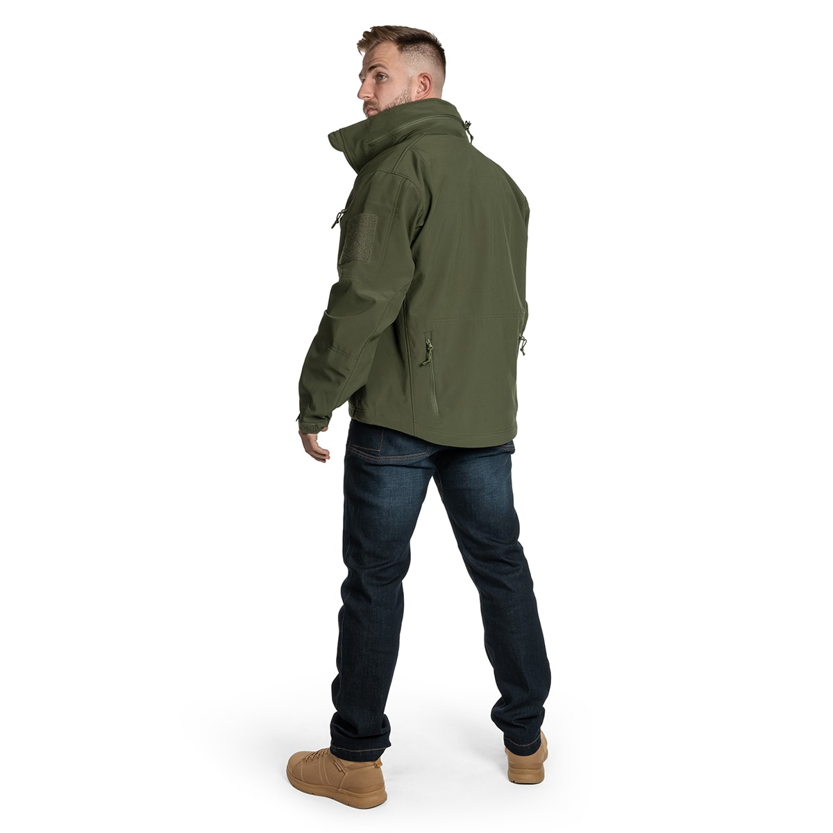 Kurtka Helikon-Tex Gunfighter Softshell Shark Skin Windblocker - Olive Green