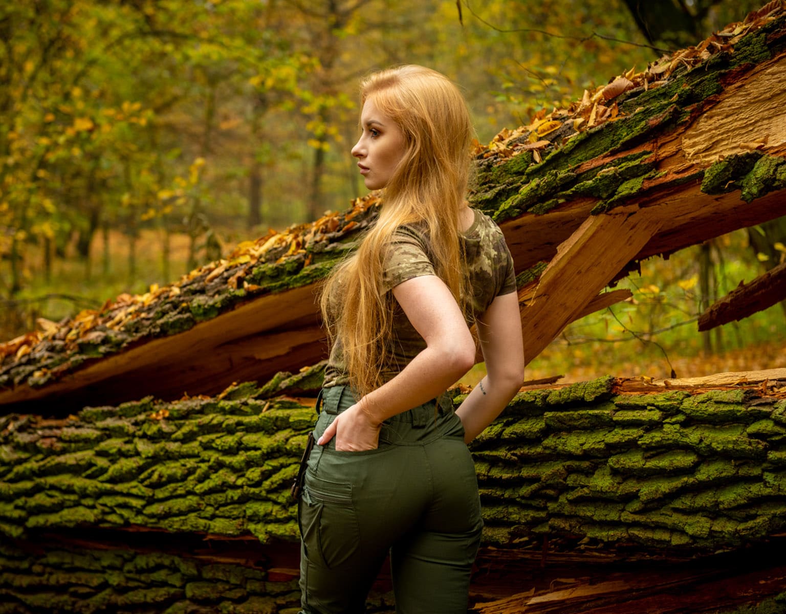 Spodnie damskie Helikon-Tex Women's UTP PolyCotton Rip-Stop - Olive Drab