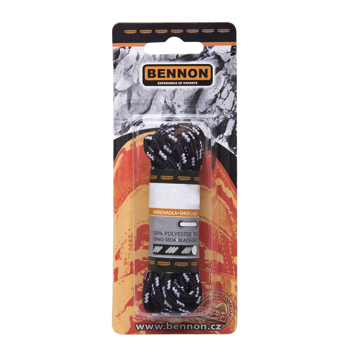 Шнурки Bennon - Black/Grey