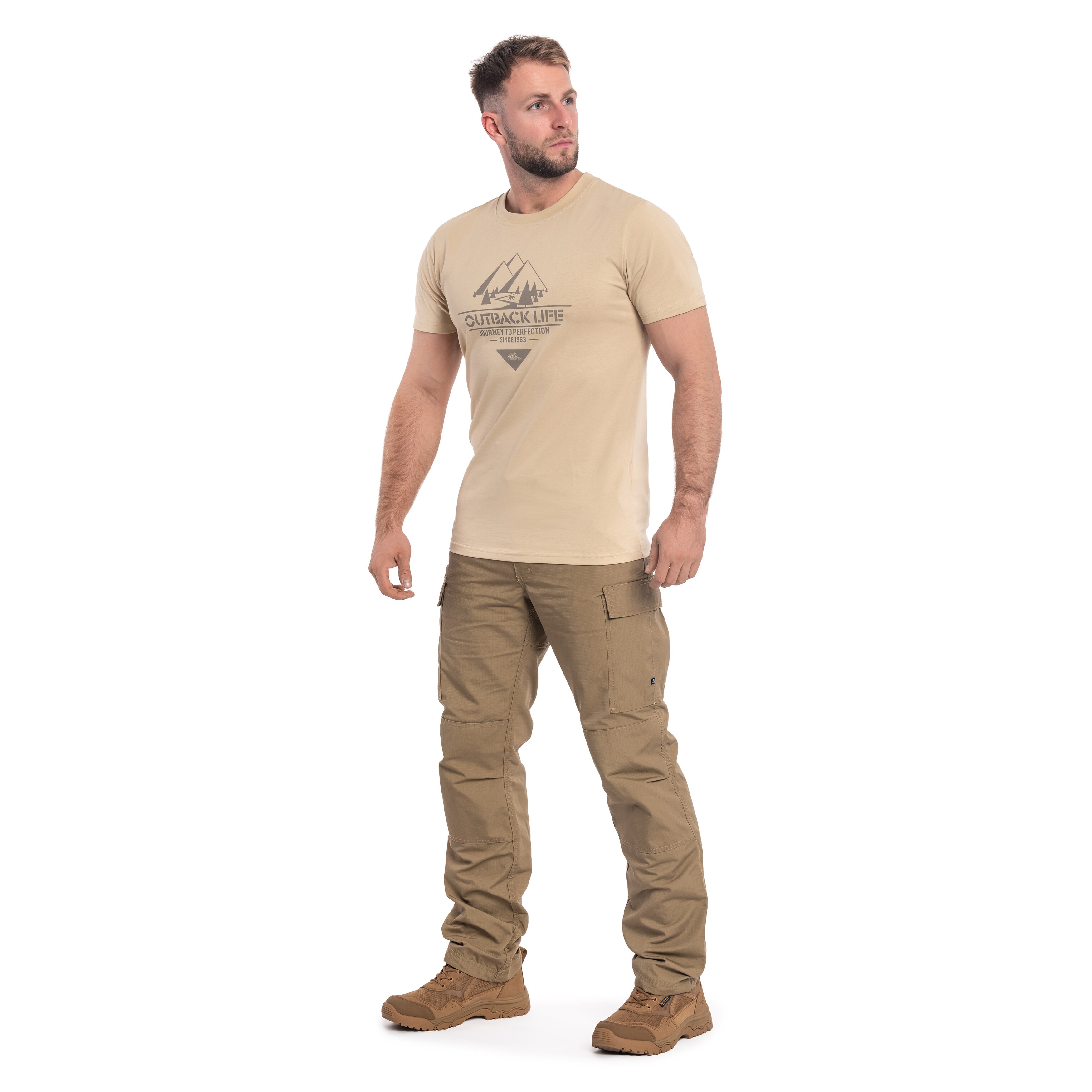 Koszulka T-Shirt Helikon-Tex Outback Life - Khaki