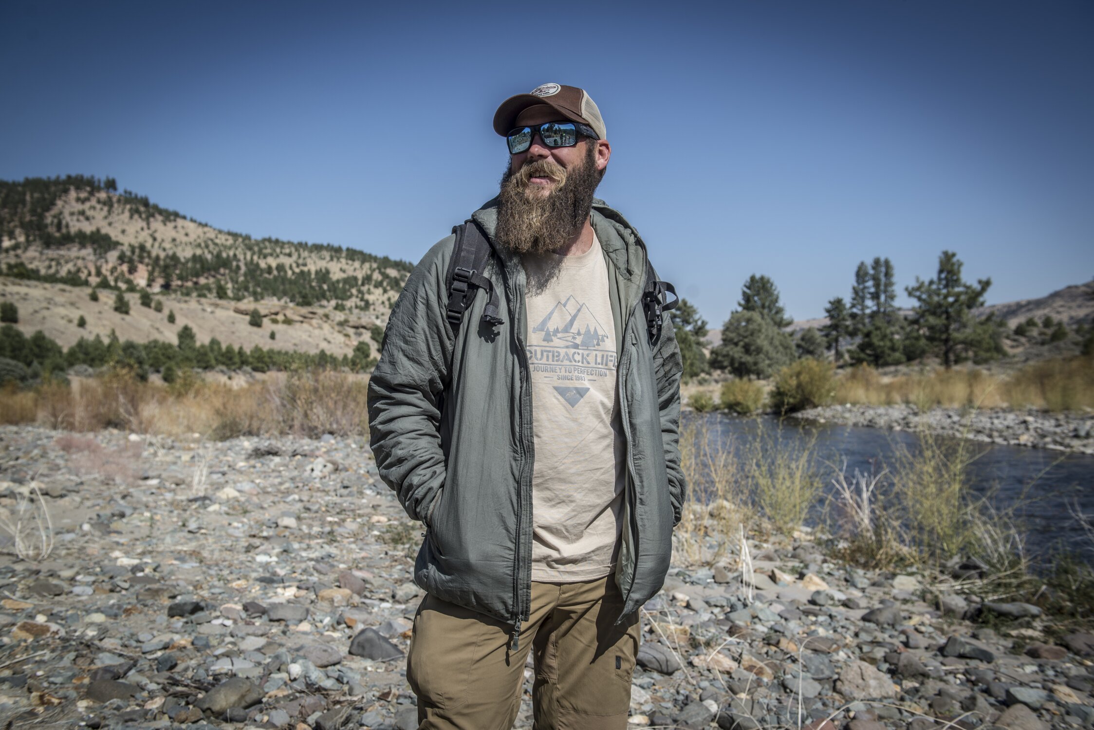 Koszulka T-Shirt Helikon-Tex Outback Life - Khaki