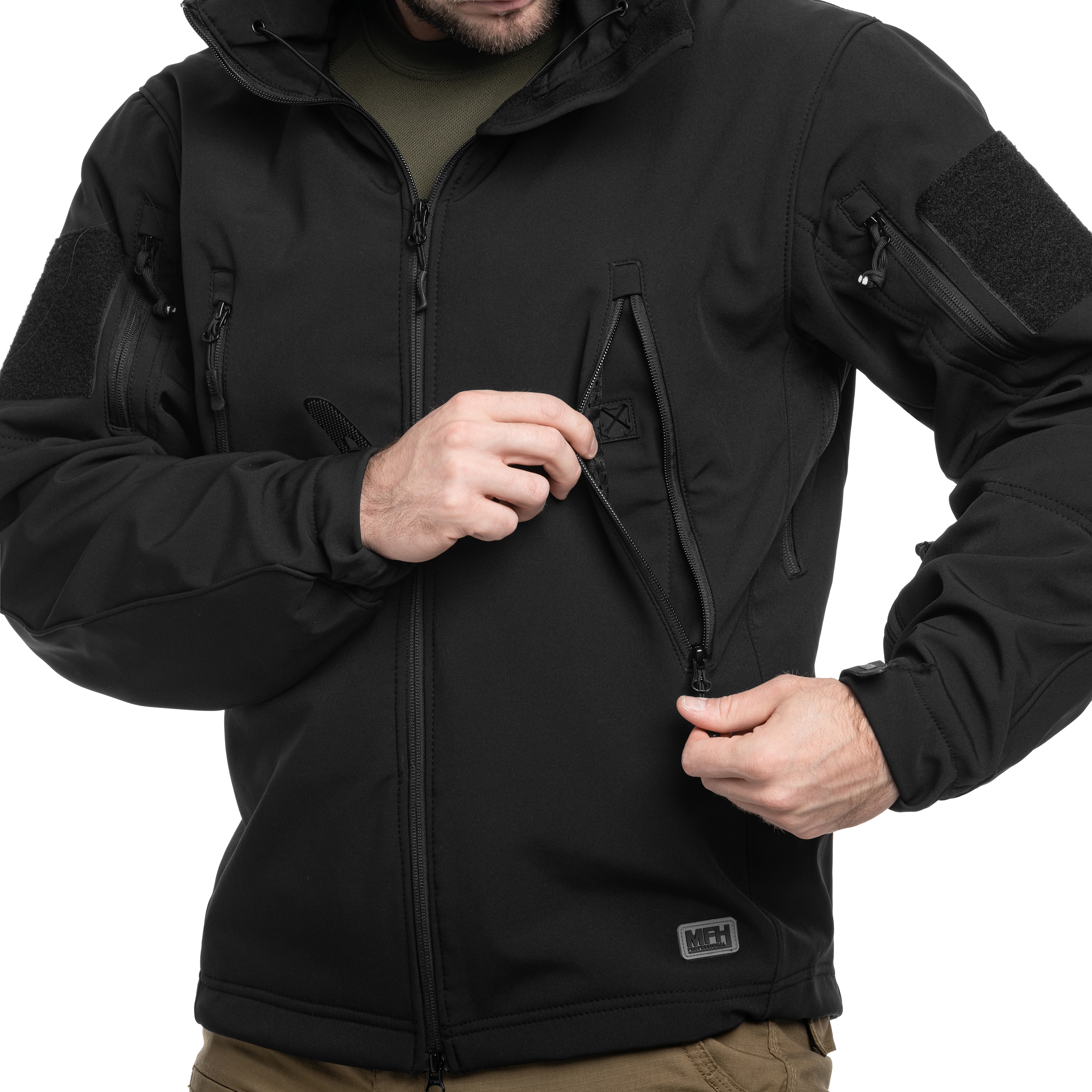 Kurtka MFH Scorpion Softshell - Black