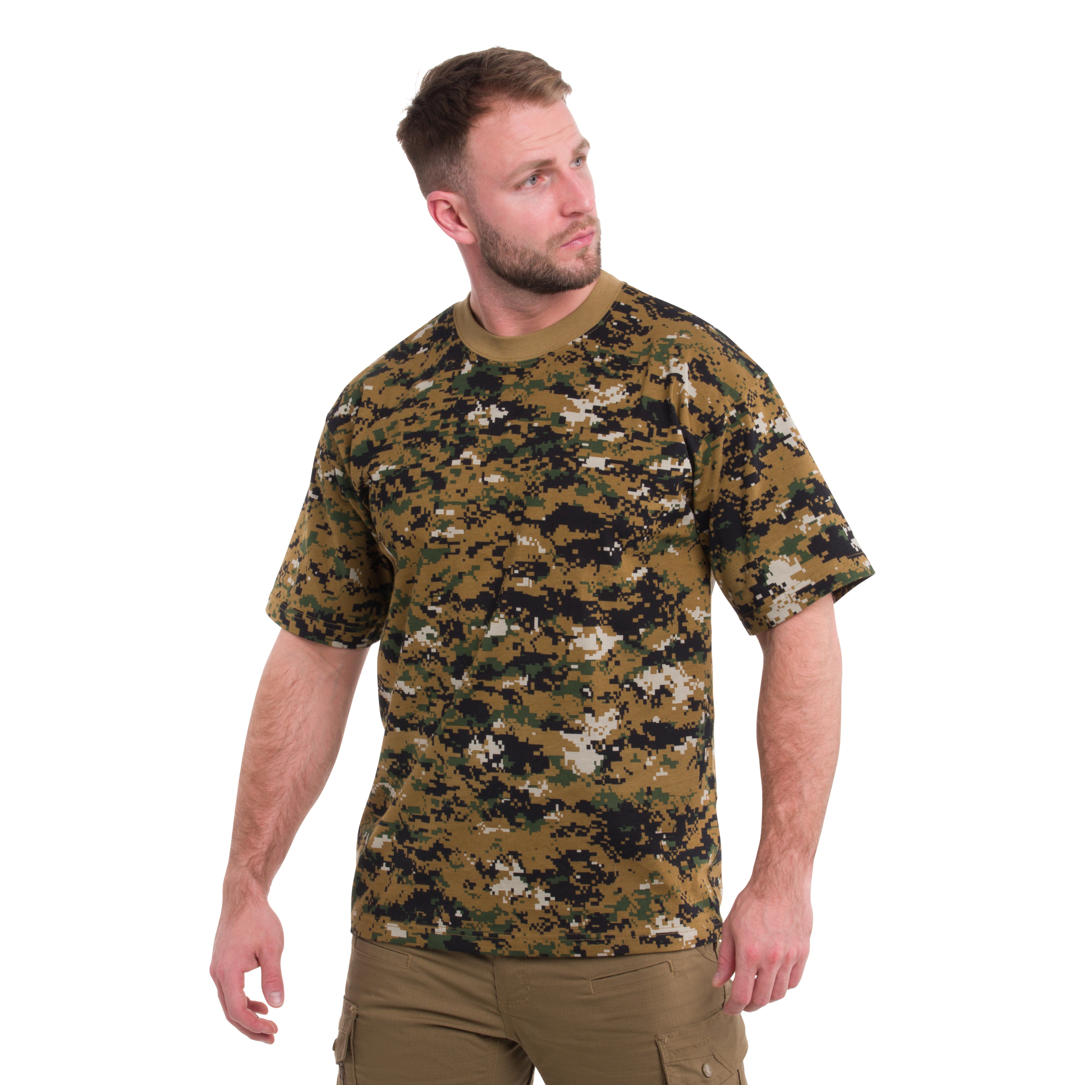 Koszulka T-shirt MFH - Digital Woodland