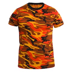 Koszulka T-shirt MFH Streetstyle - Orange Camo