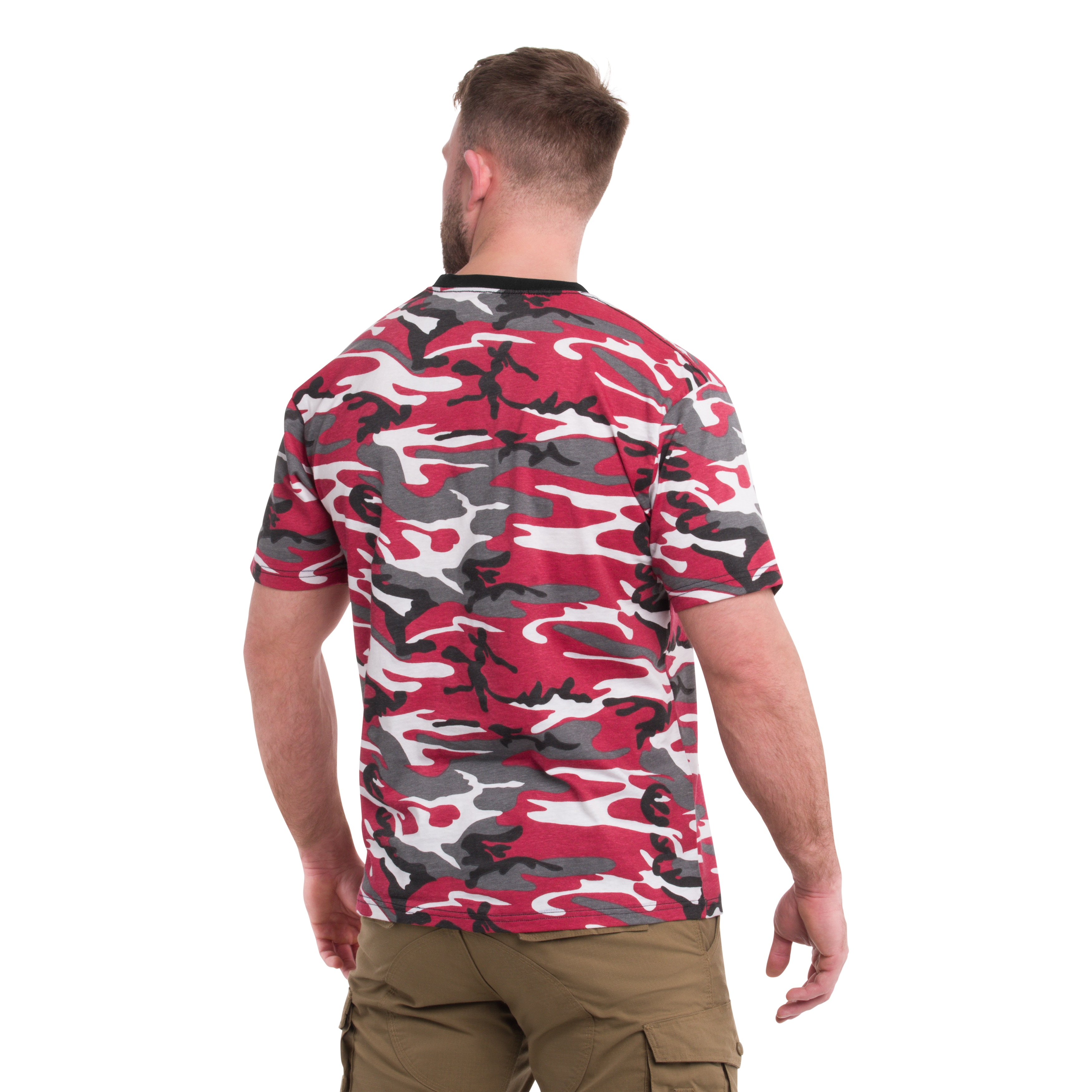 Koszulka T-shirt MFH Streetstyle - Red Camo