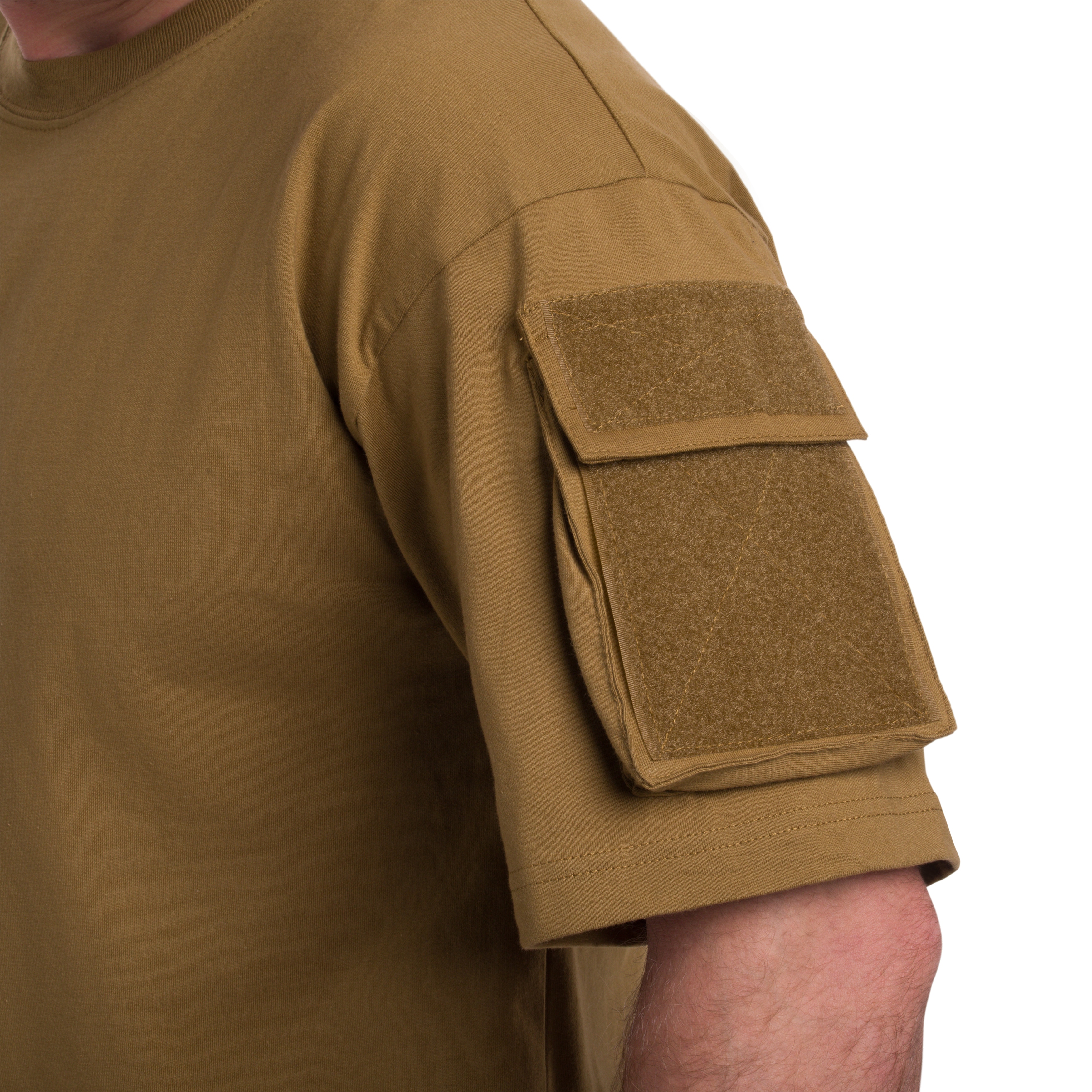 Футболка T-shirt MFH з кишенями - Coyote