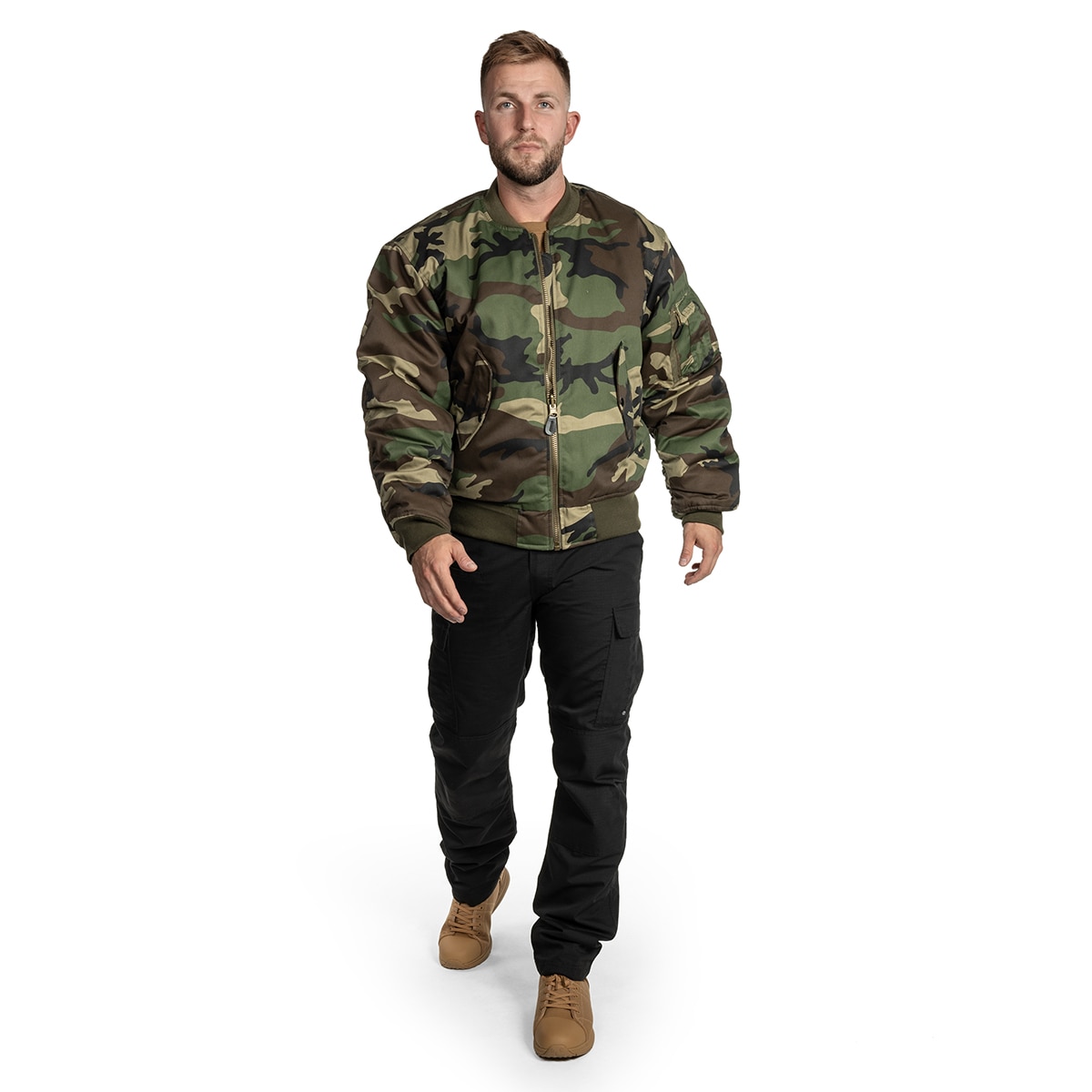 Куртка Mil-Tec MA-1 Flyers Woodland Jacket