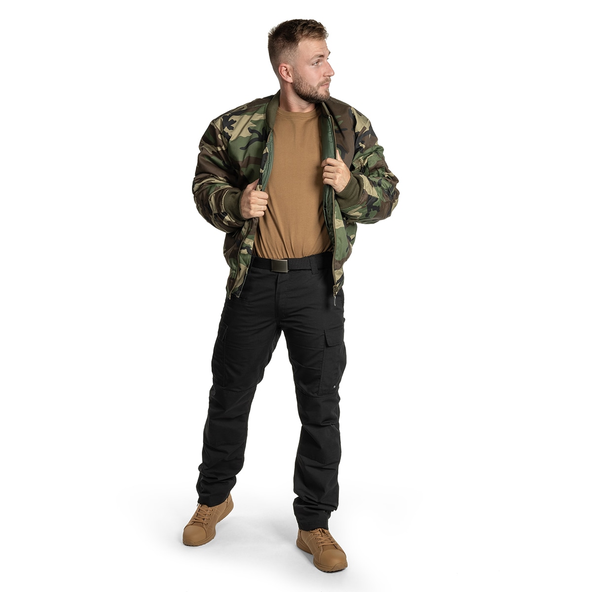 Куртка Mil-Tec MA-1 Flyers Woodland Jacket