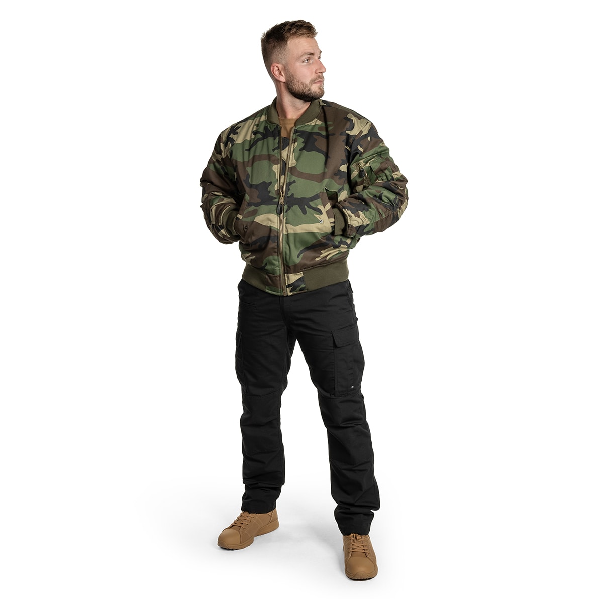Куртка Mil-Tec MA-1 Flyers Woodland Jacket