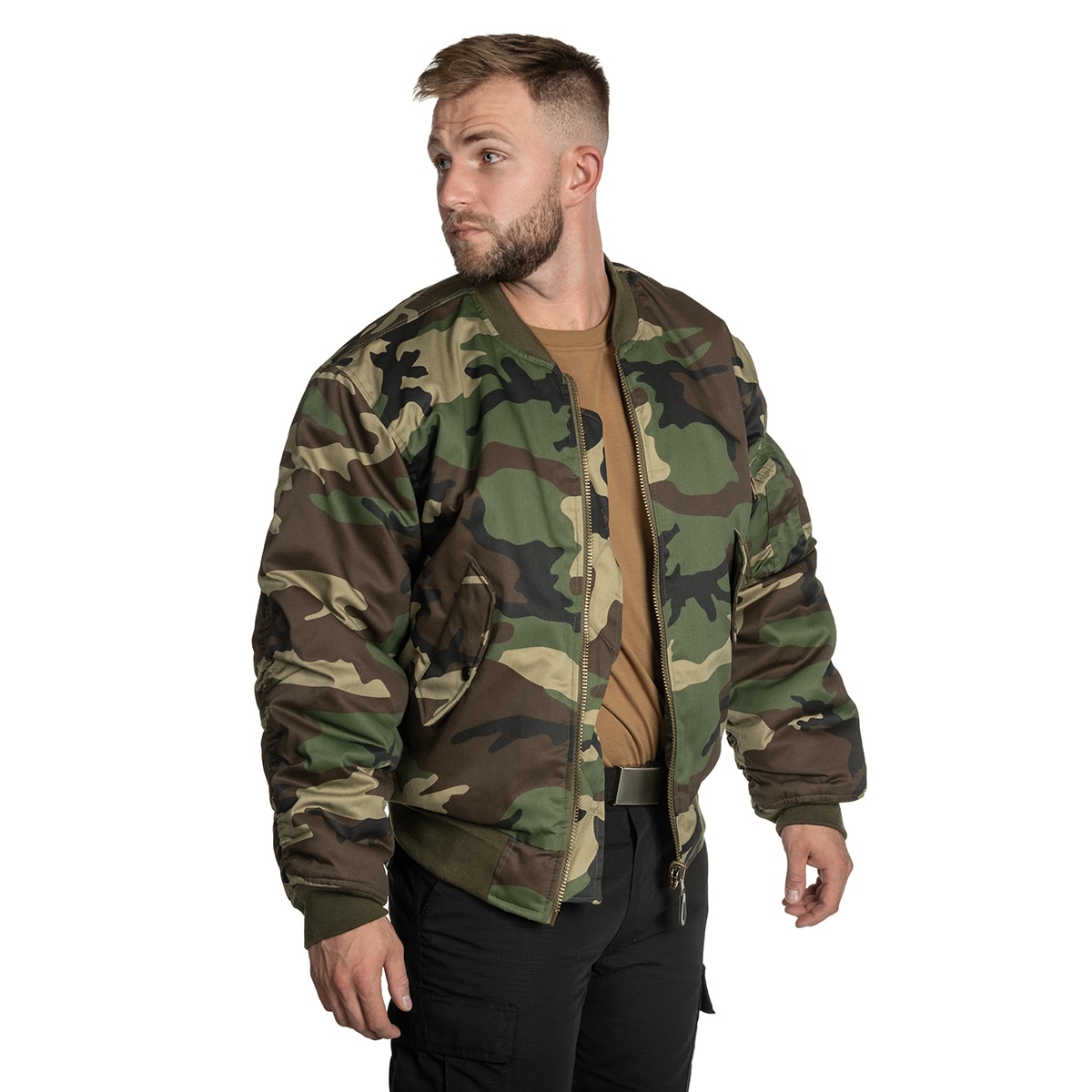 Куртка Mil-Tec MA-1 Flyers Woodland Jacket