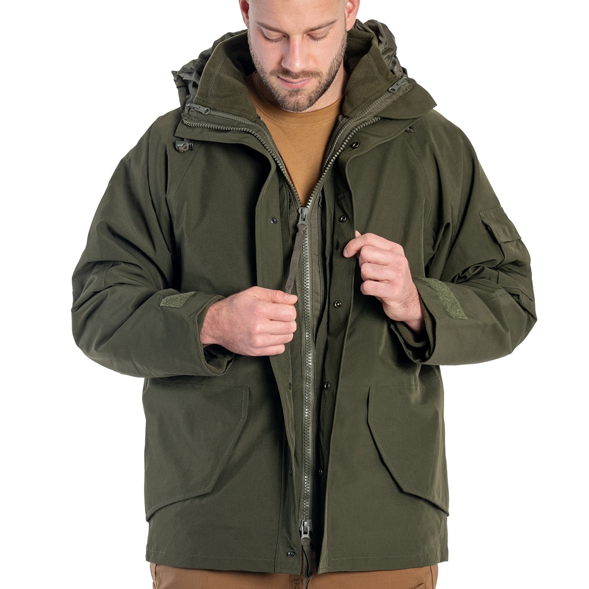 Kurtka Mil-Tec ECWCS Wet Weather z podpinką - Olive