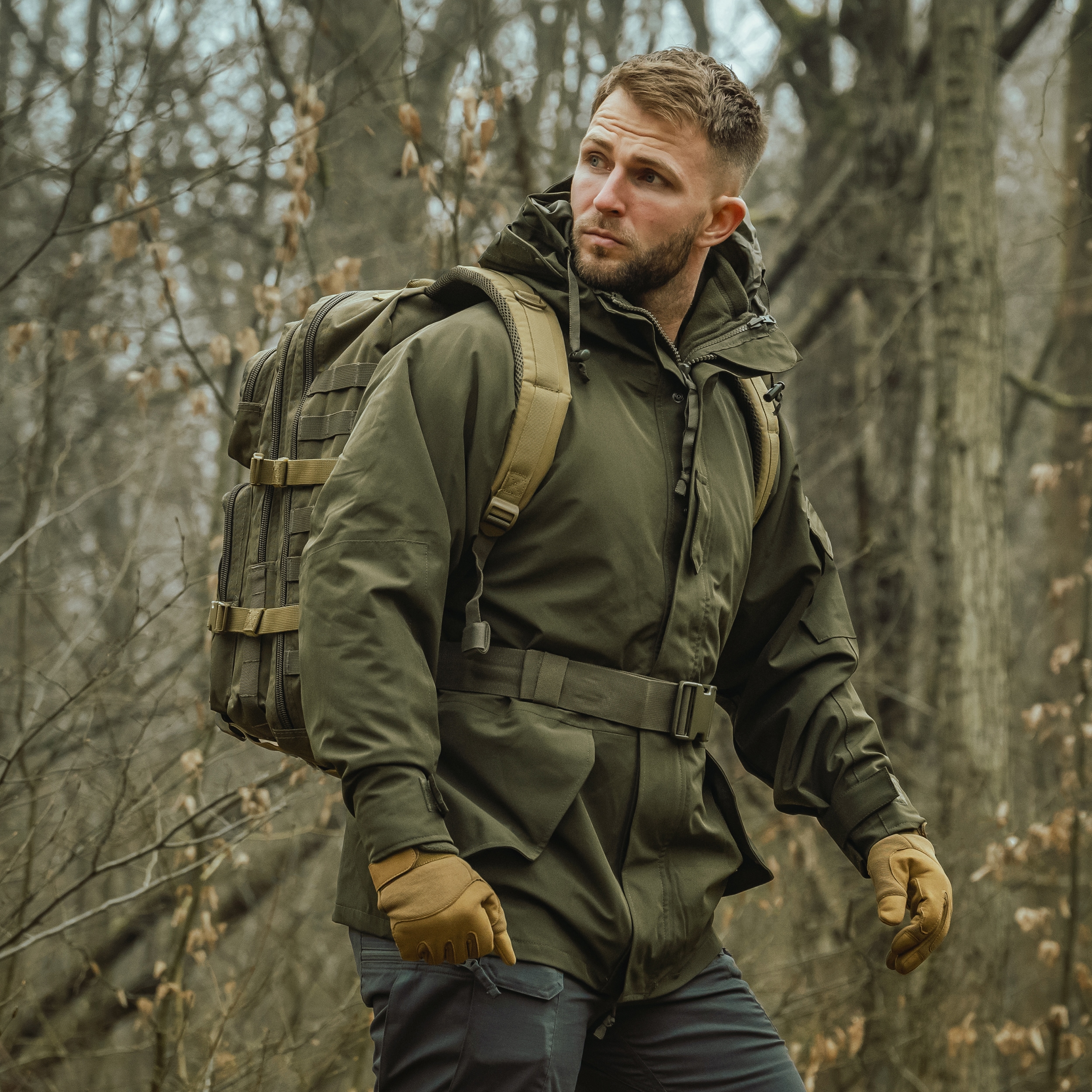 Kurtka Mil-Tec ECWCS Wet Weather z podpinką - Olive