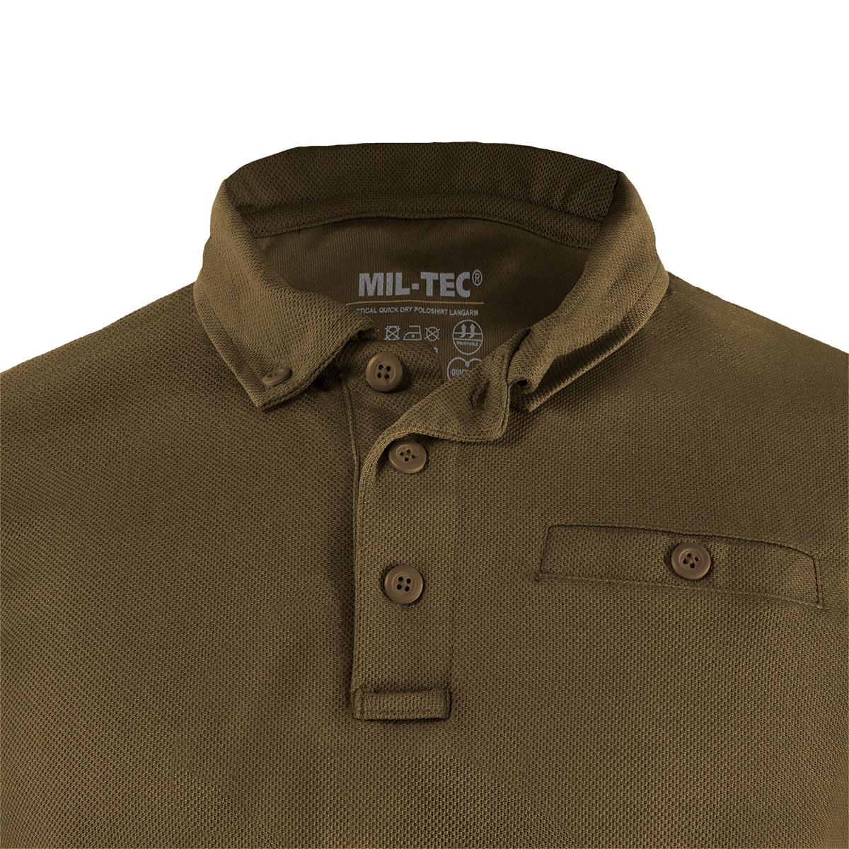Koszulka polo Long Sleeve Mil-Tec Tactical Quickdry - Coyote