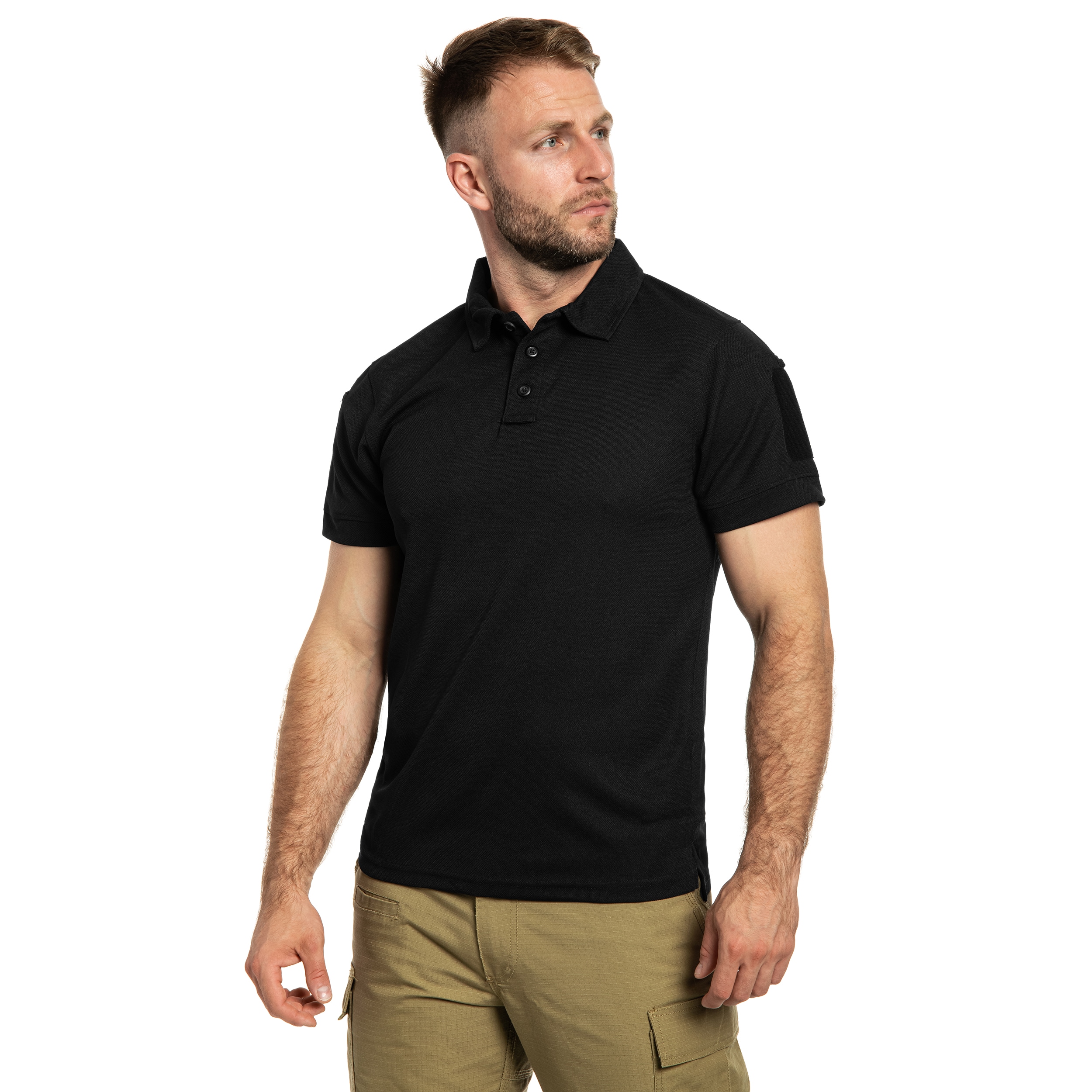 Koszulka polo Mil-Tec Tactical Quickdry - Black