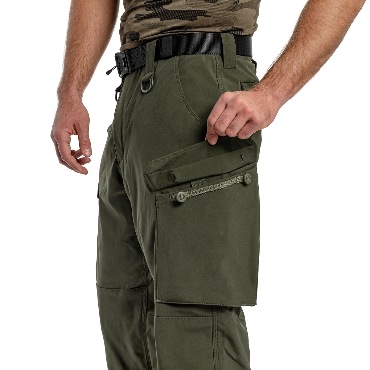 Утеплені штани Mil-Tec Softshell Explorer водонепроникні - Olive