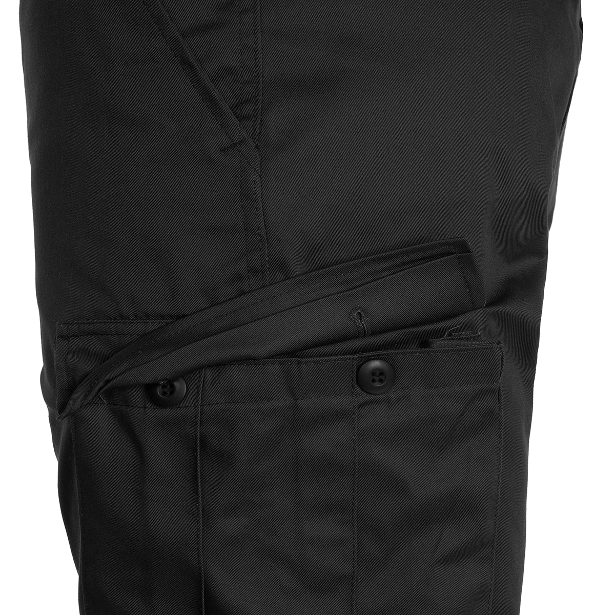 Spodnie wojskowe Mil-Tec wzmacniane BDU Black