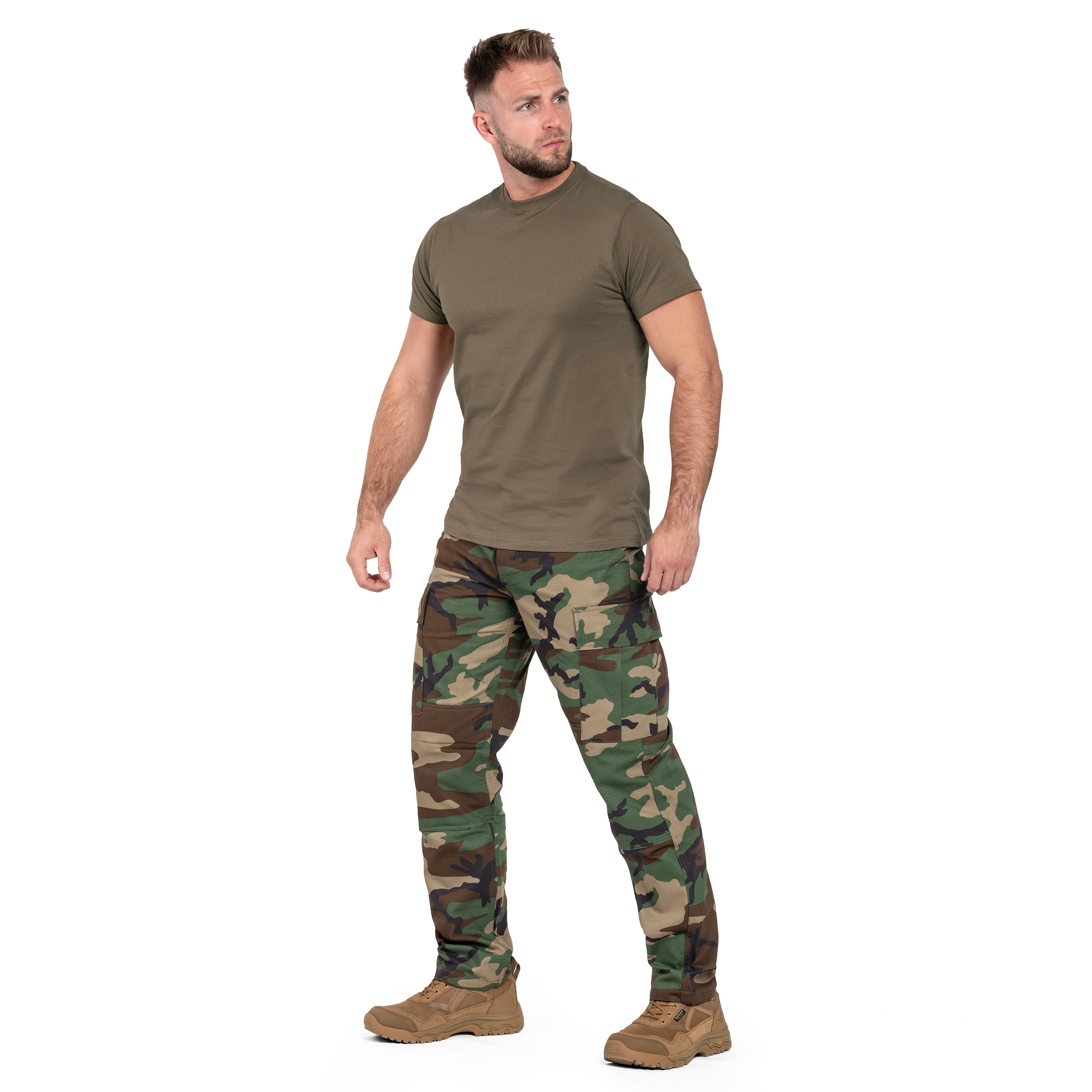 Koszulka T-shirt Mil-Tec - Stone Grey/Olive