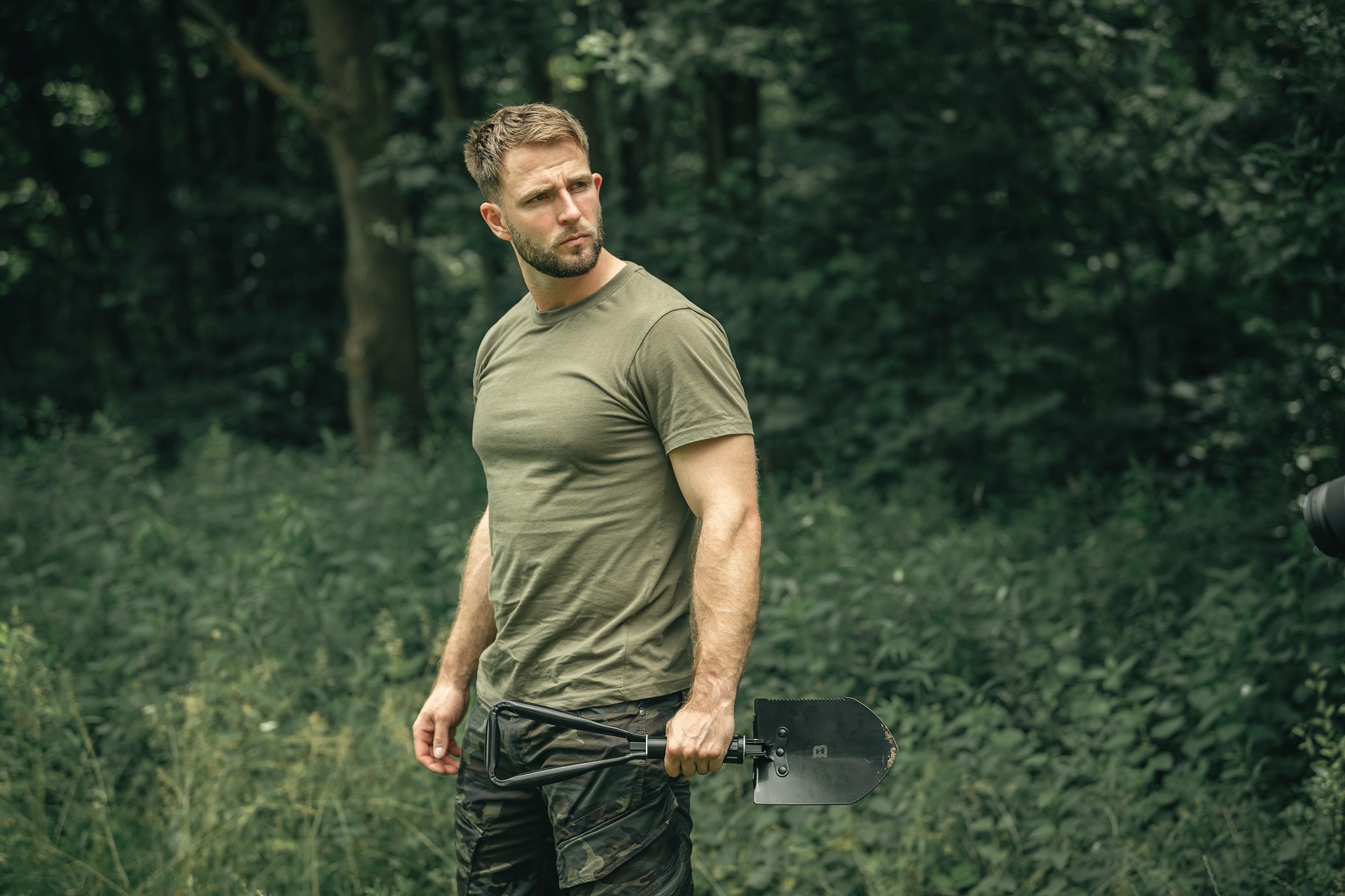 Koszulka T-shirt Mil-Tec - Stone Grey/Olive
