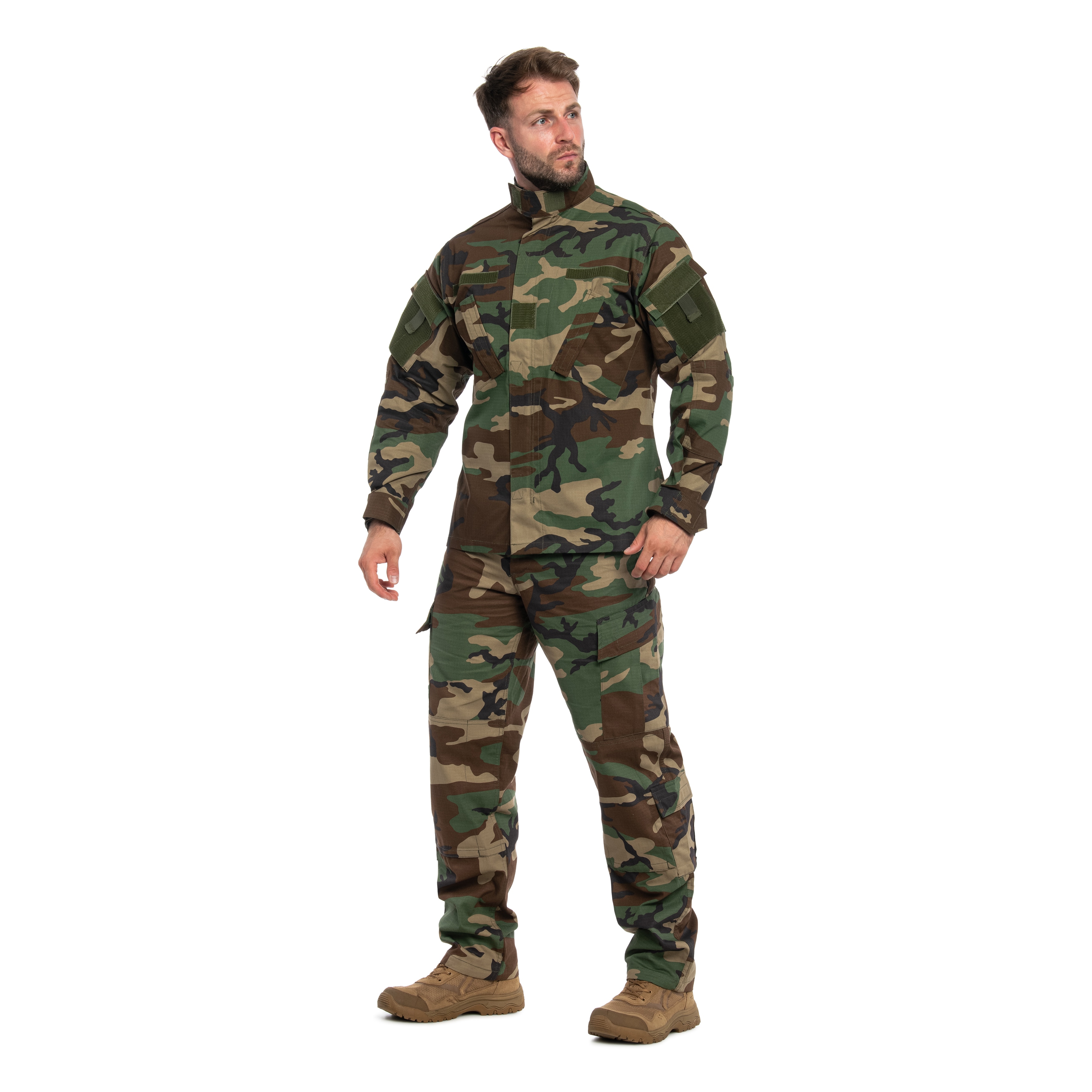 Mil-Tec Teesar ACU RipStop Military Jacket - Woodland