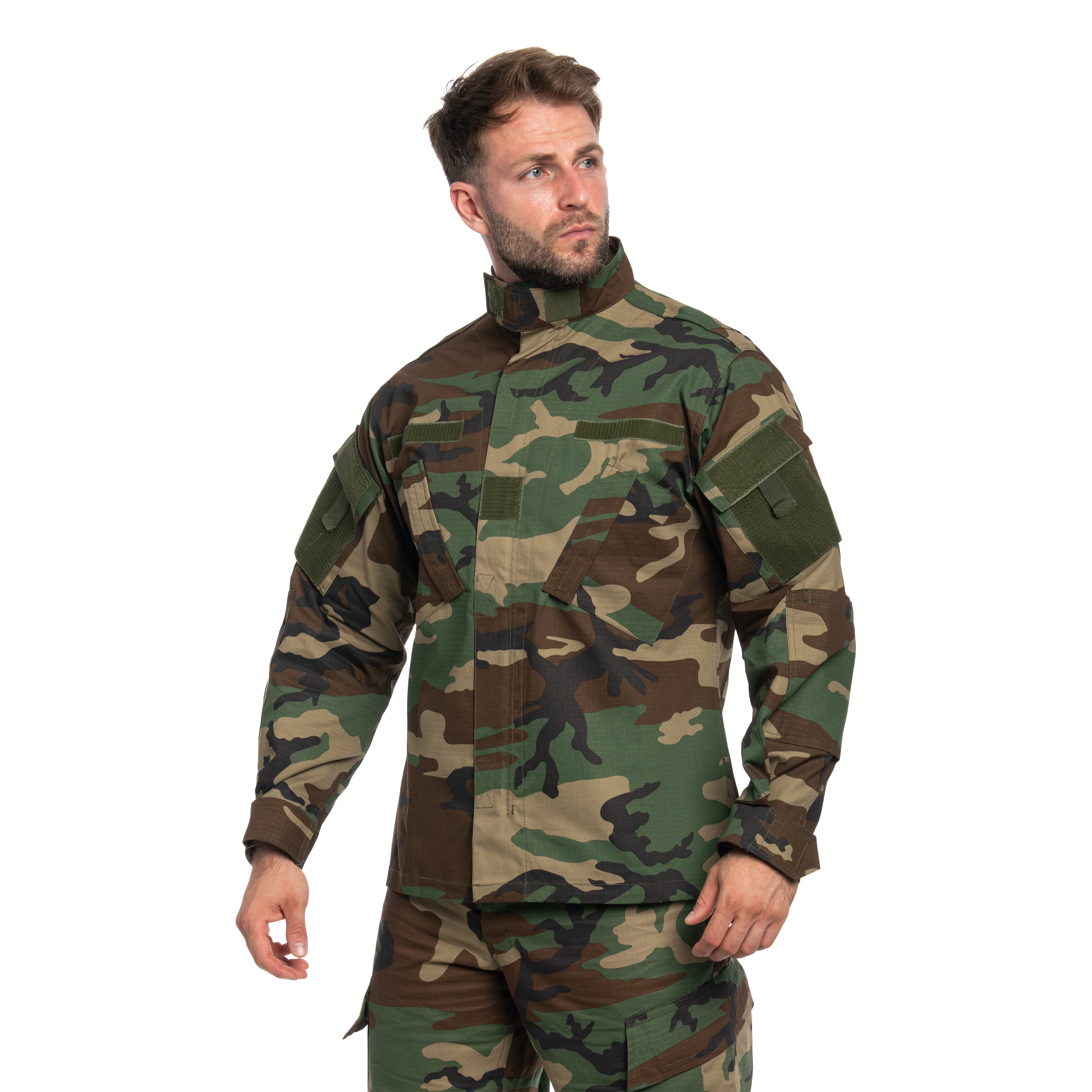 Mil-Tec Teesar ACU RipStop Military Jacket - Woodland