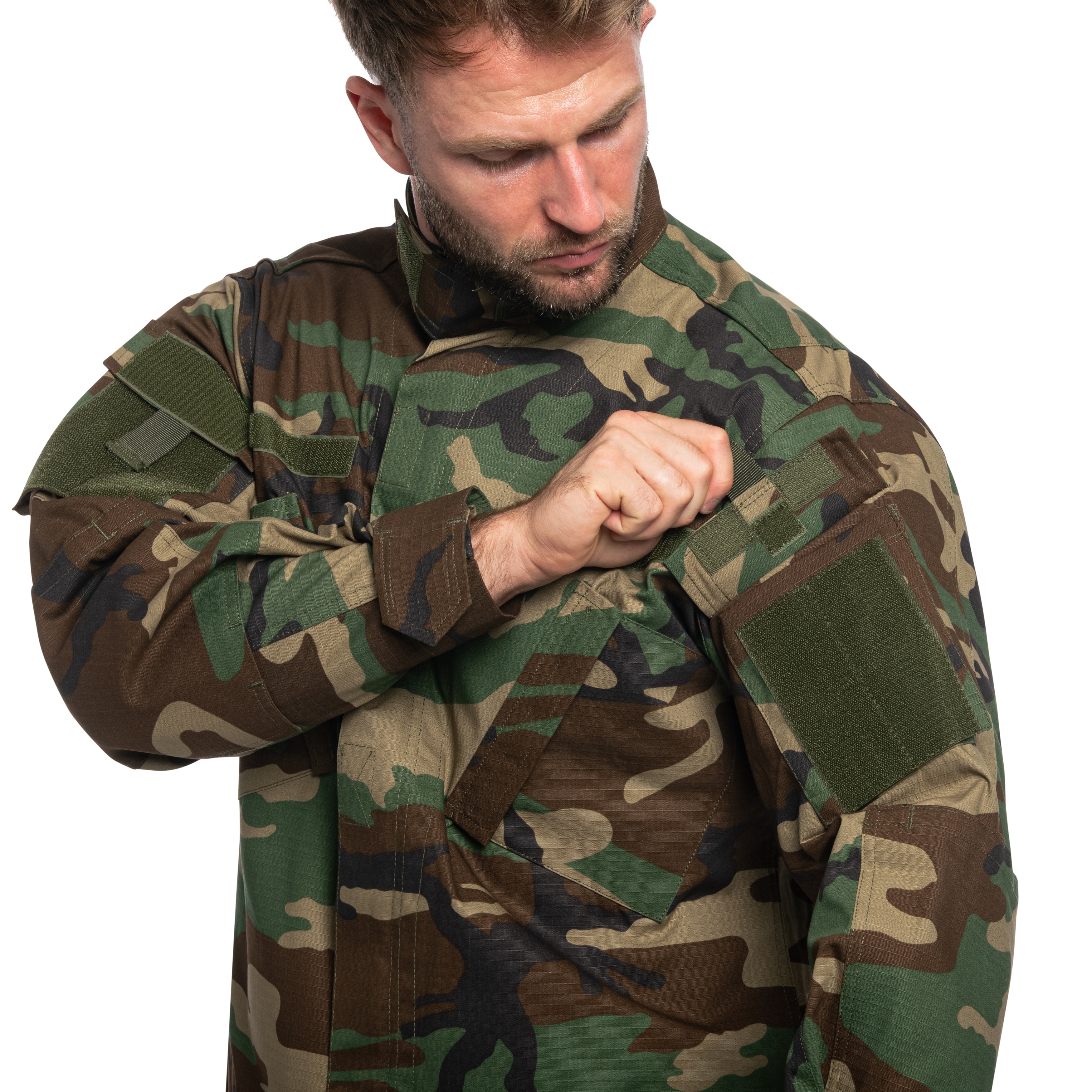 Mil-Tec Teesar ACU RipStop Military Jacket - Woodland
