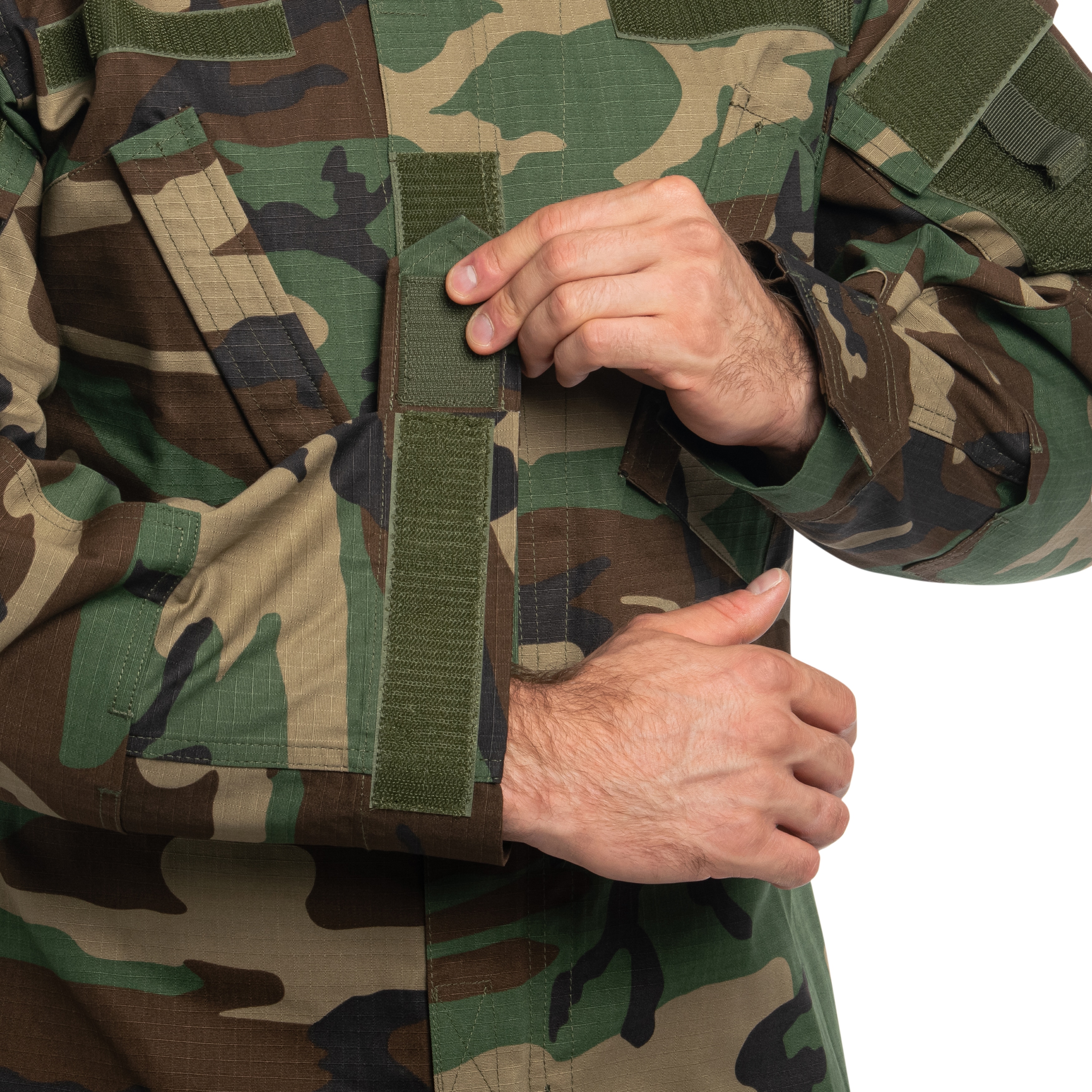 Mil-Tec Teesar ACU RipStop Military Jacket - Woodland