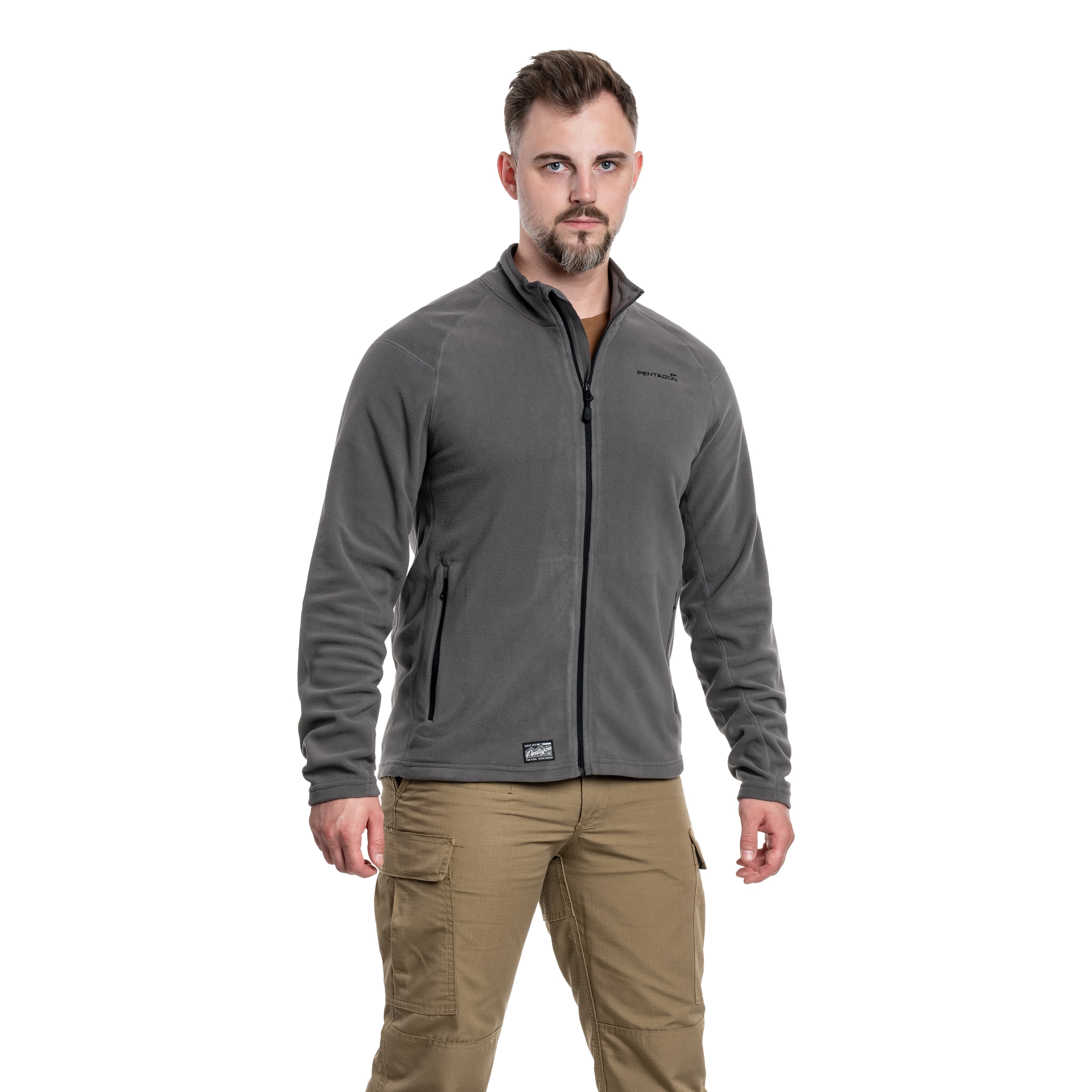 Флісова кофта Pentagon Arkos - Wolf Grey/Black