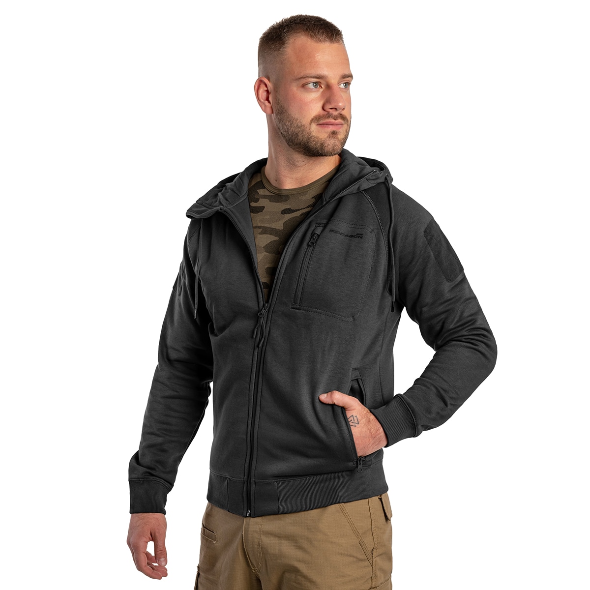 Bluza Pentagon Leonidas 2.0 Tactical Hoodie - Black