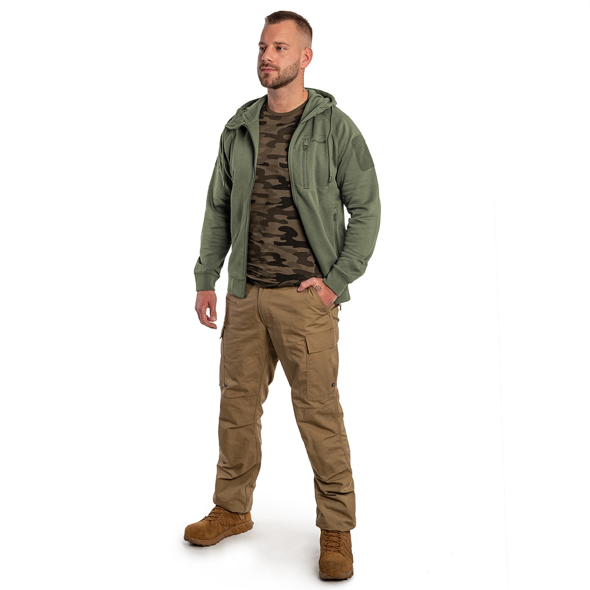 Bluza Pentagon Leonidas 2.0 Tactical Hoodie - Camo Green
