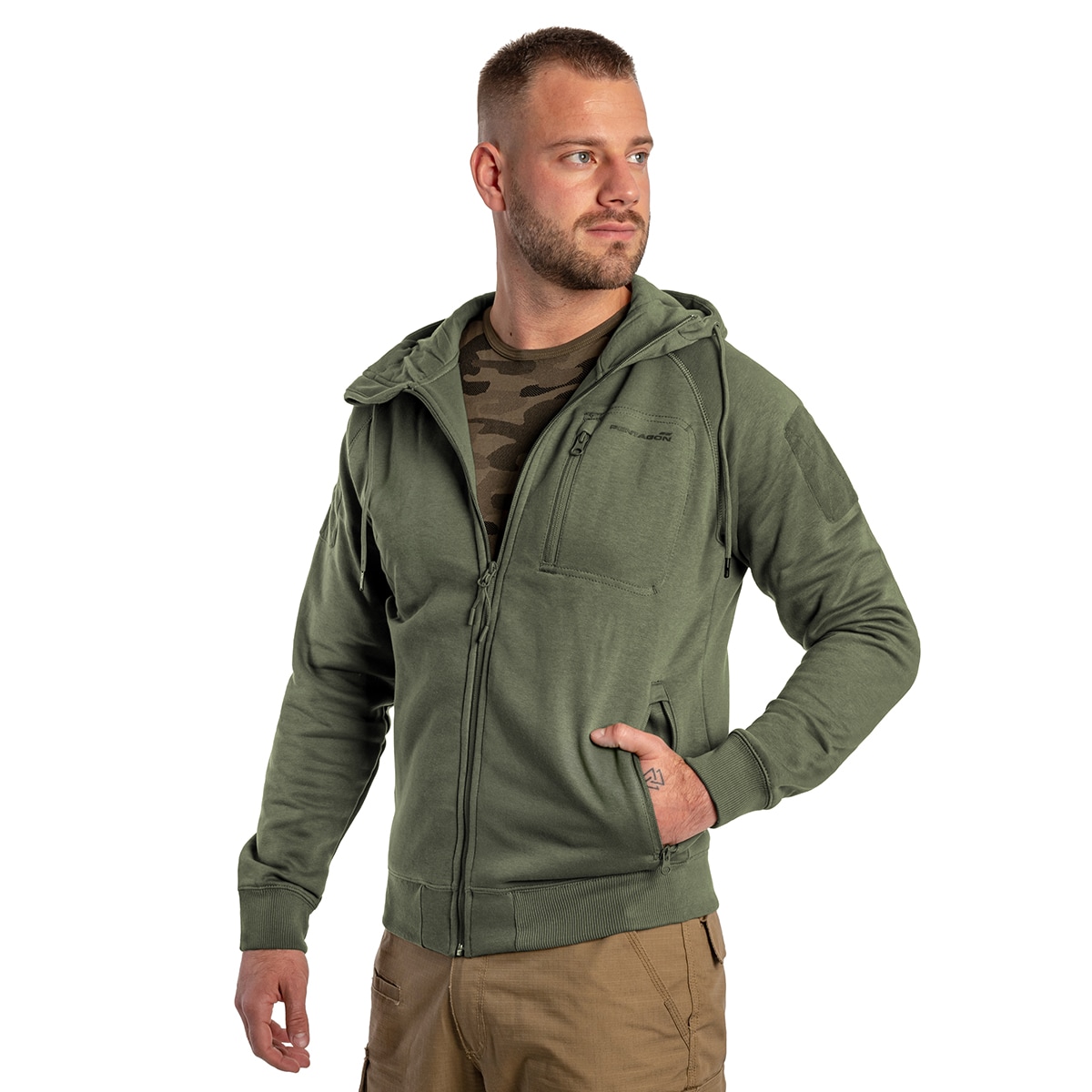 Bluza Pentagon Leonidas 2.0 Tactical Hoodie - Camo Green
