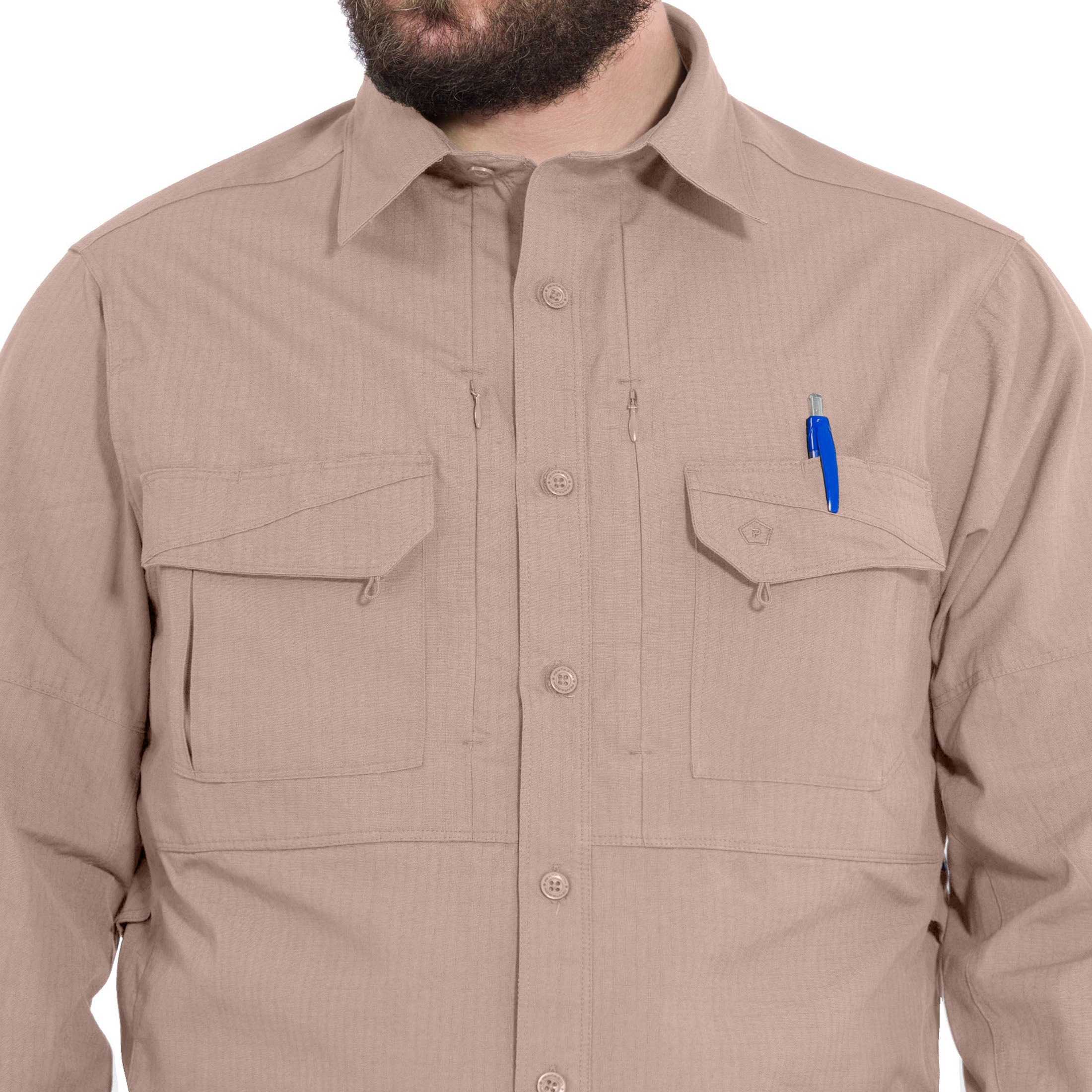 Тактична сорочка Pentagon Plato Long Sleeve - Khaki
