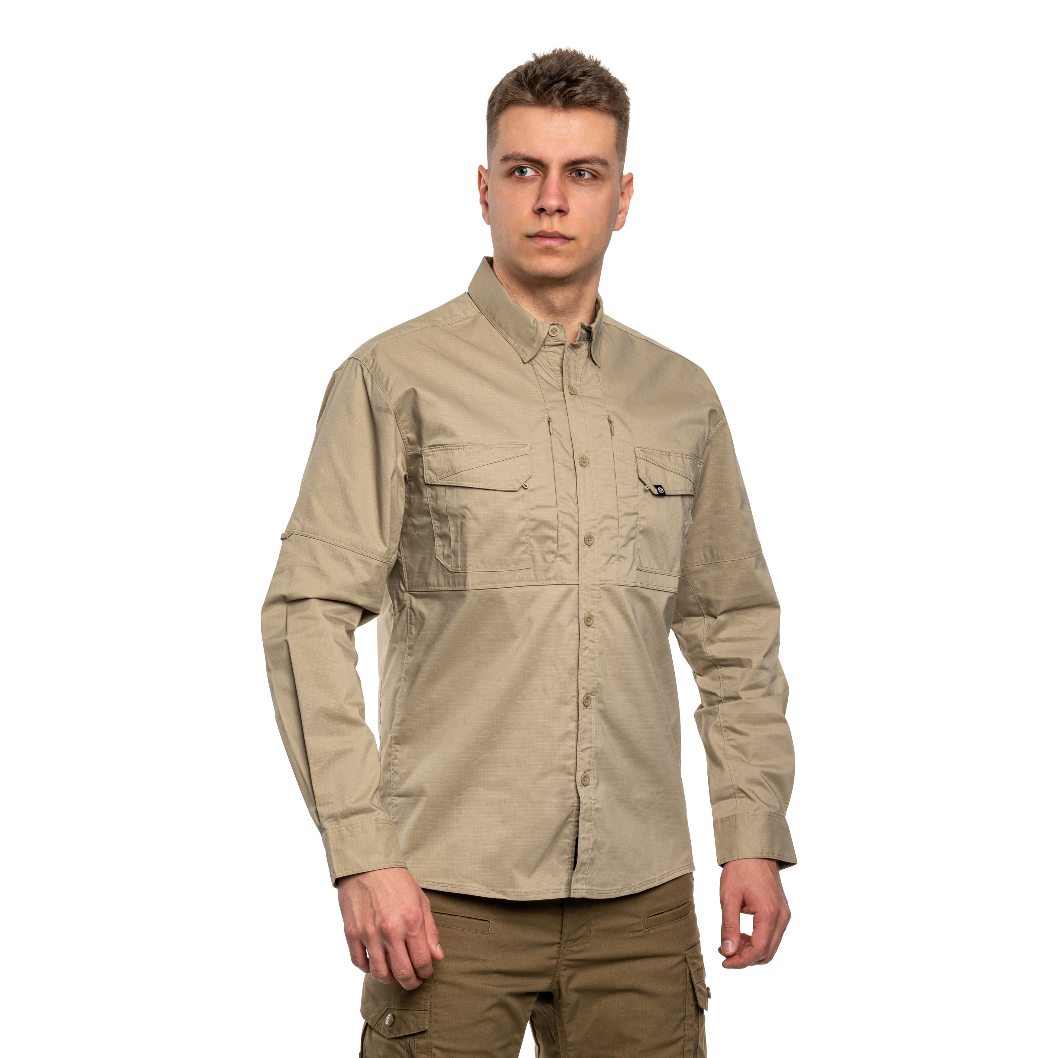 Koszula taktyczna Pentagon Plato Long Sleeve -  Khaki