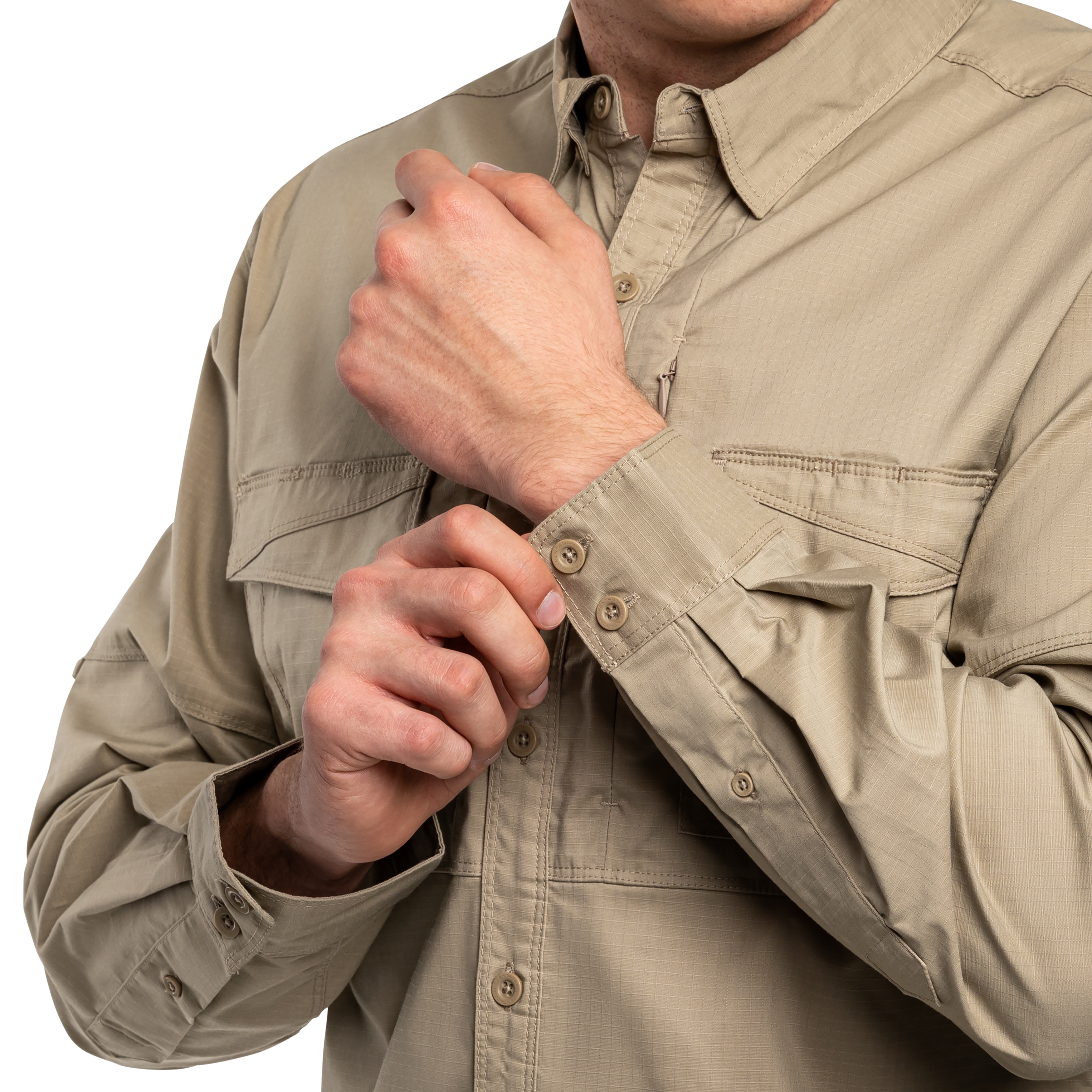 Koszula taktyczna Pentagon Plato Long Sleeve -  Khaki