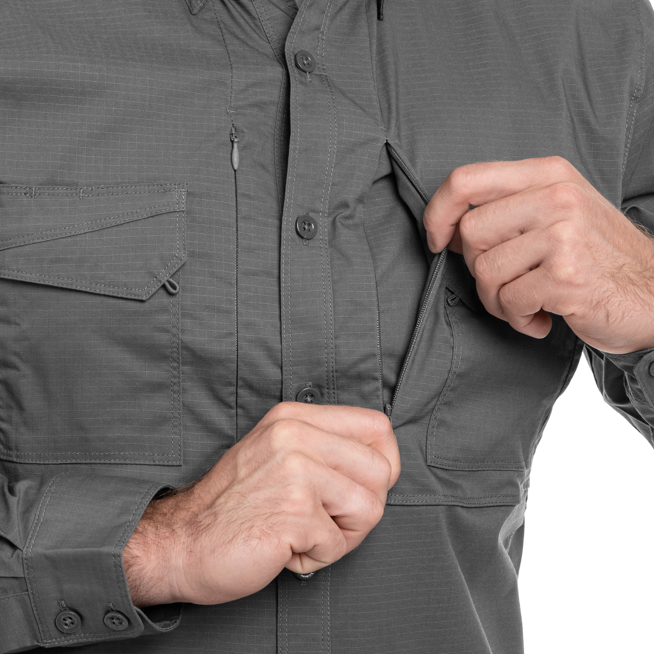 Koszula taktyczna Pentagon Plato Long Sleeve - Wolf Grey