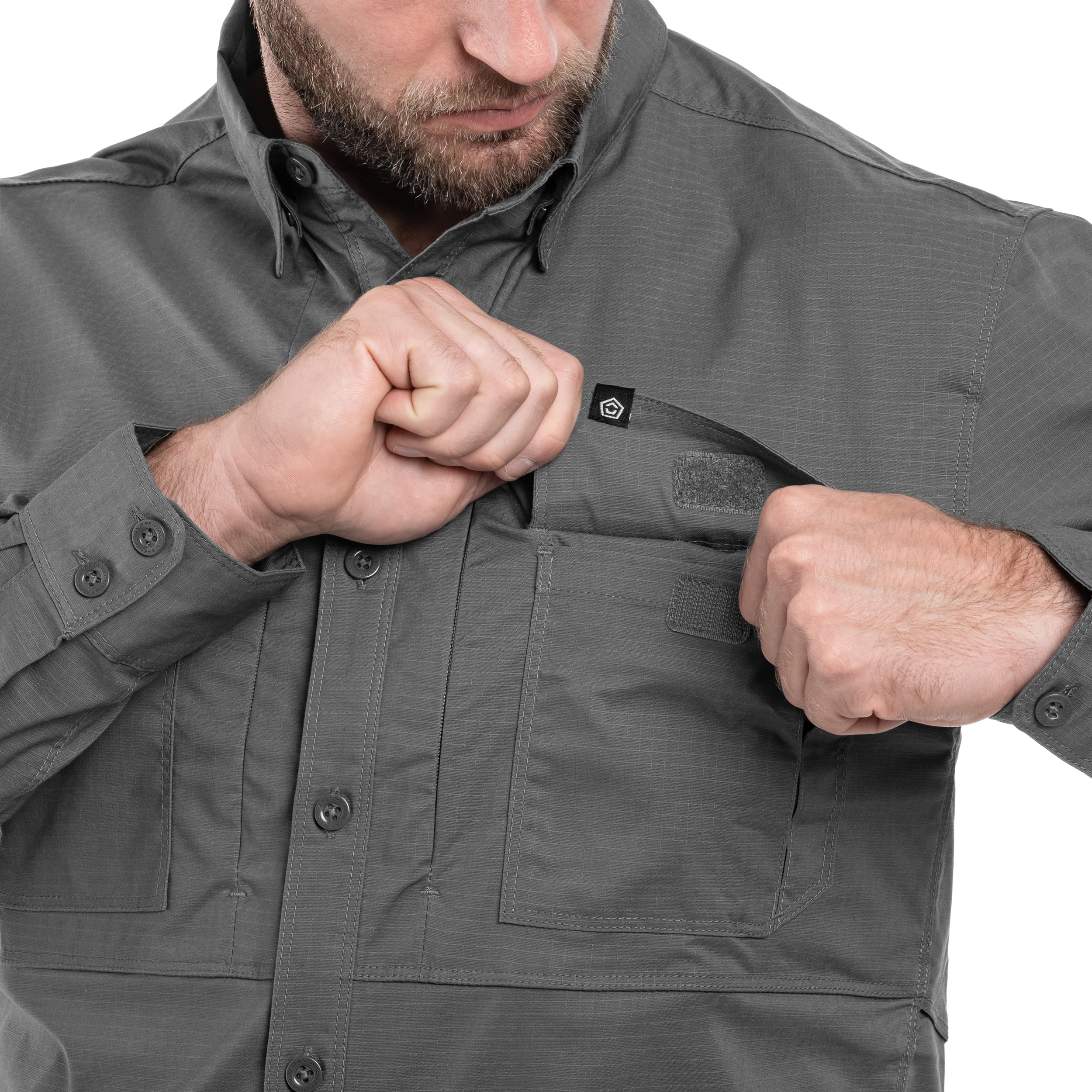 Koszula taktyczna Pentagon Plato Long Sleeve - Wolf Grey