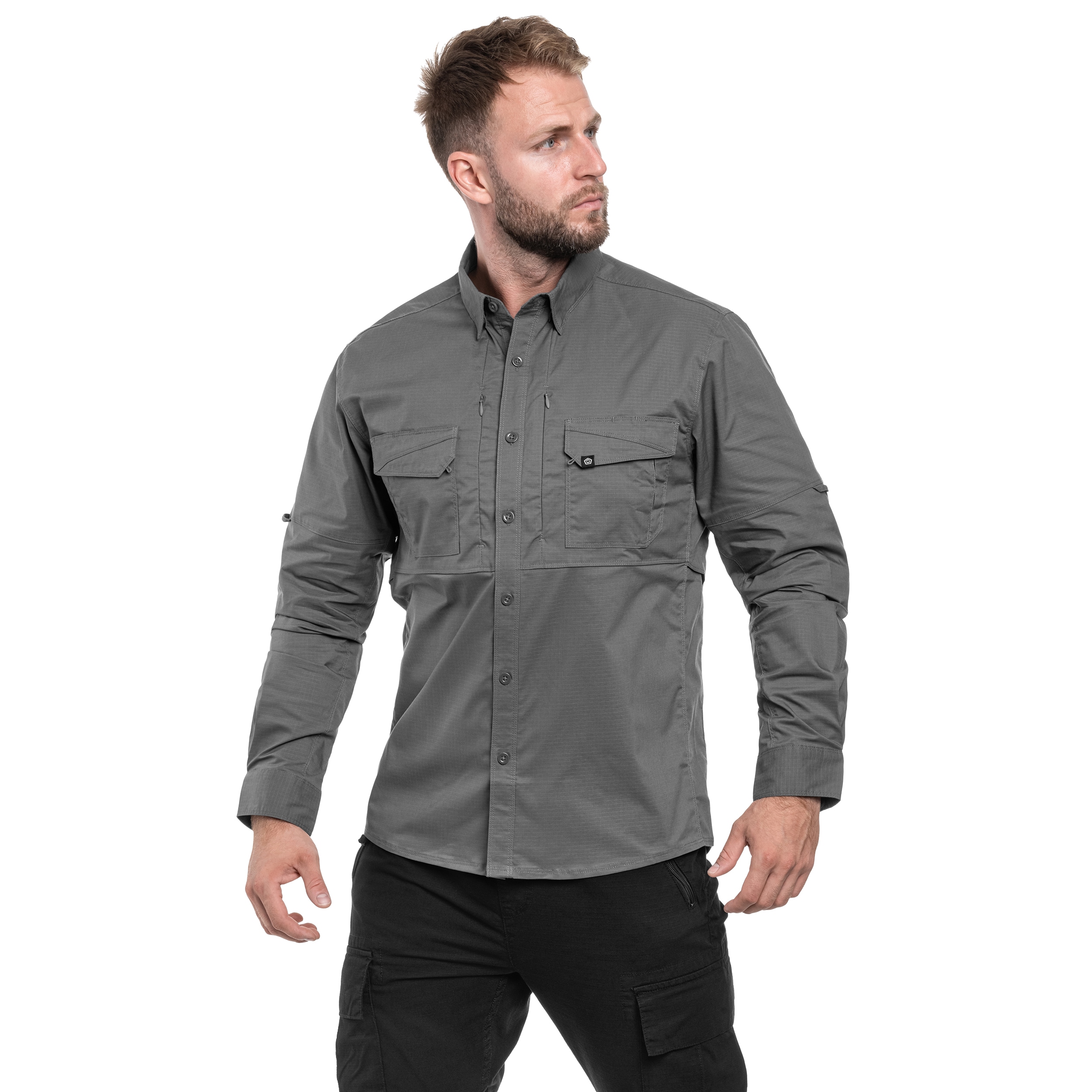 Koszula taktyczna Pentagon Plato Long Sleeve - Wolf Grey