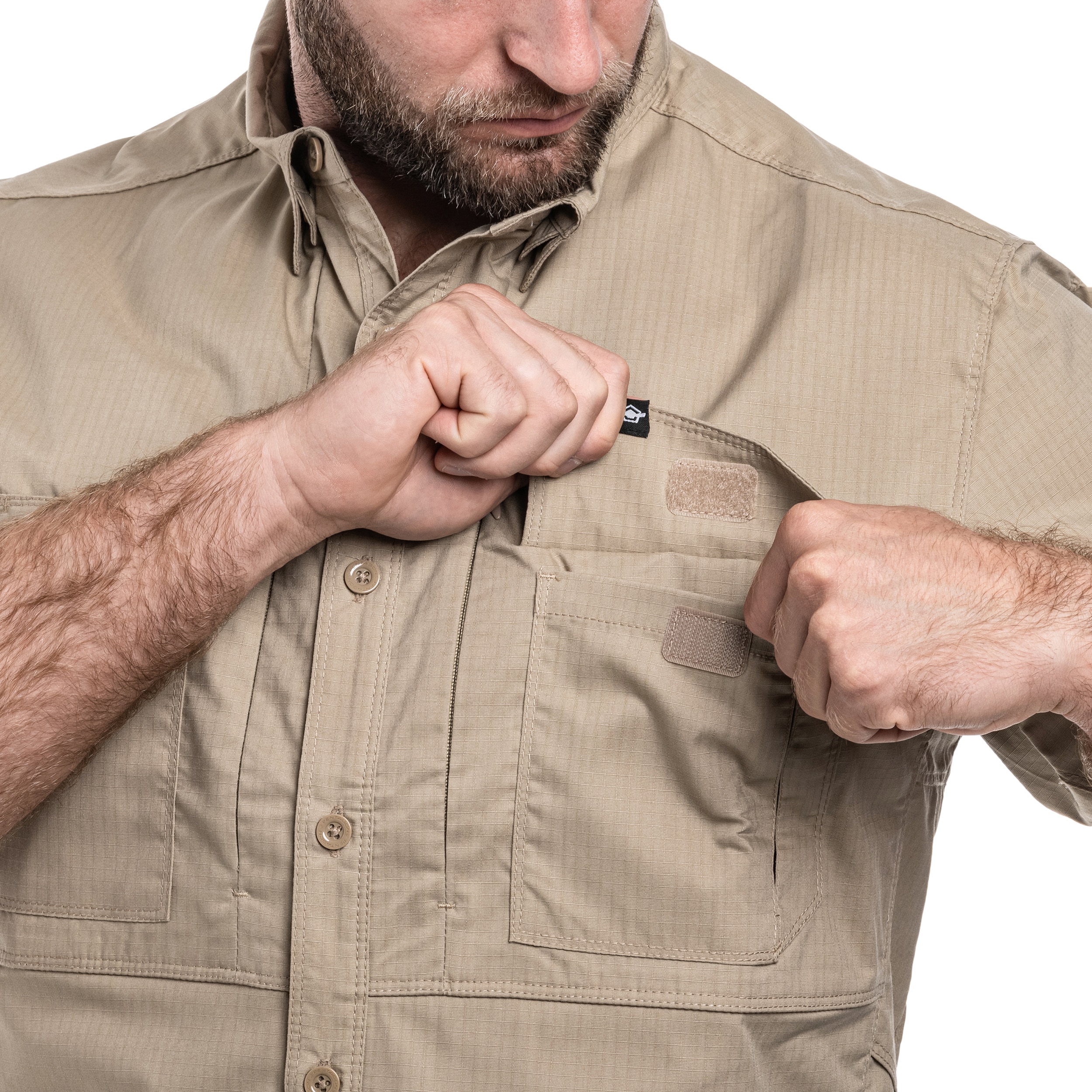 Koszula taktyczna Pentagon Plato Short Sleeve - Khaki