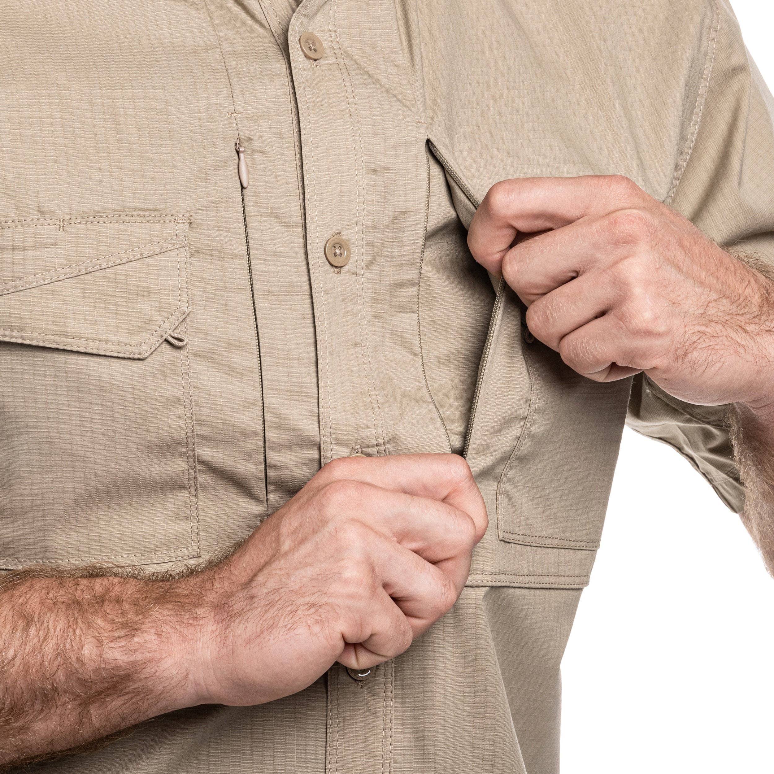 Koszula taktyczna Pentagon Plato Short Sleeve - Khaki