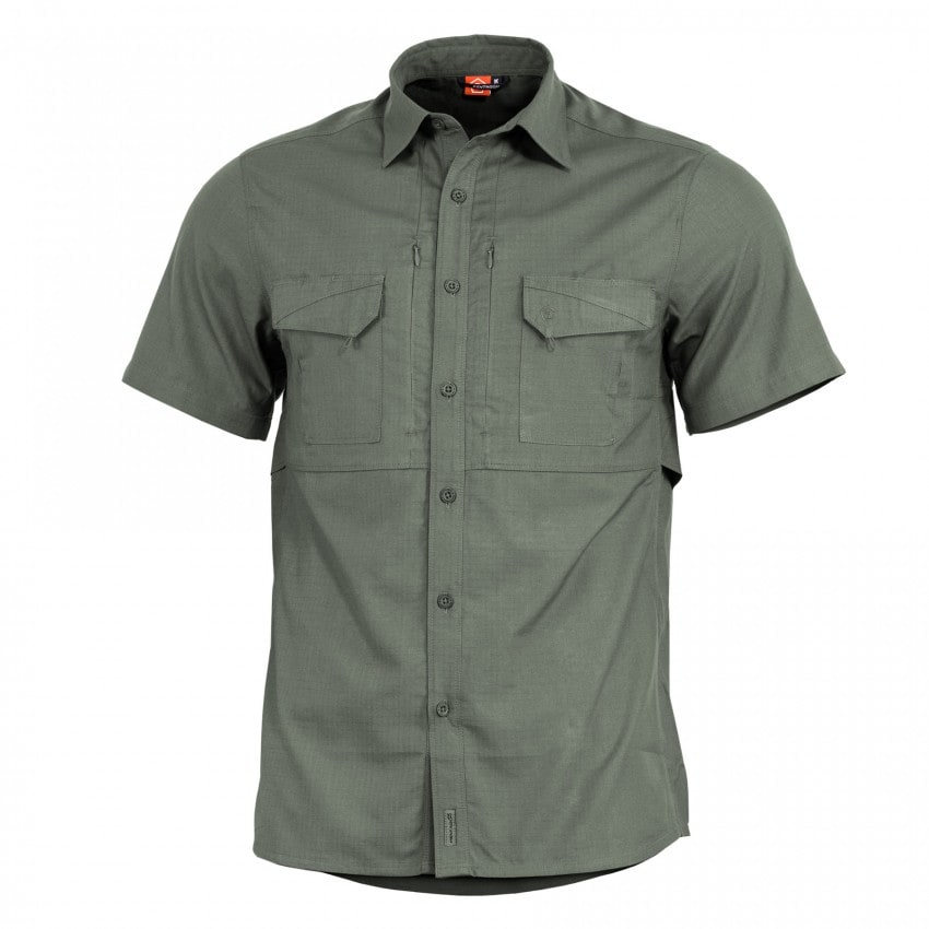 Koszula taktyczna Pentagon Plato Short Sleeve - Camo Green
